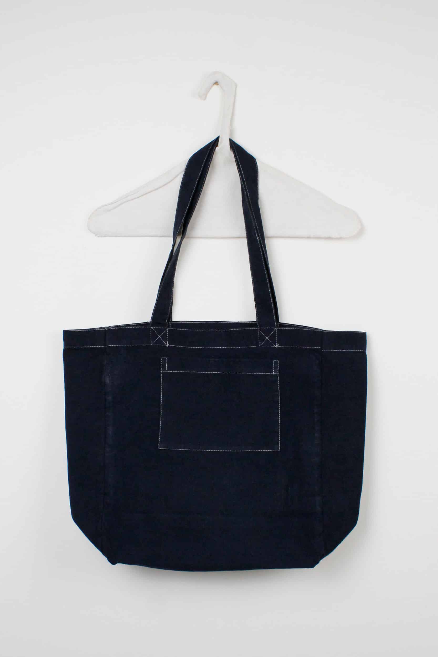 Navy blue dyed bag
