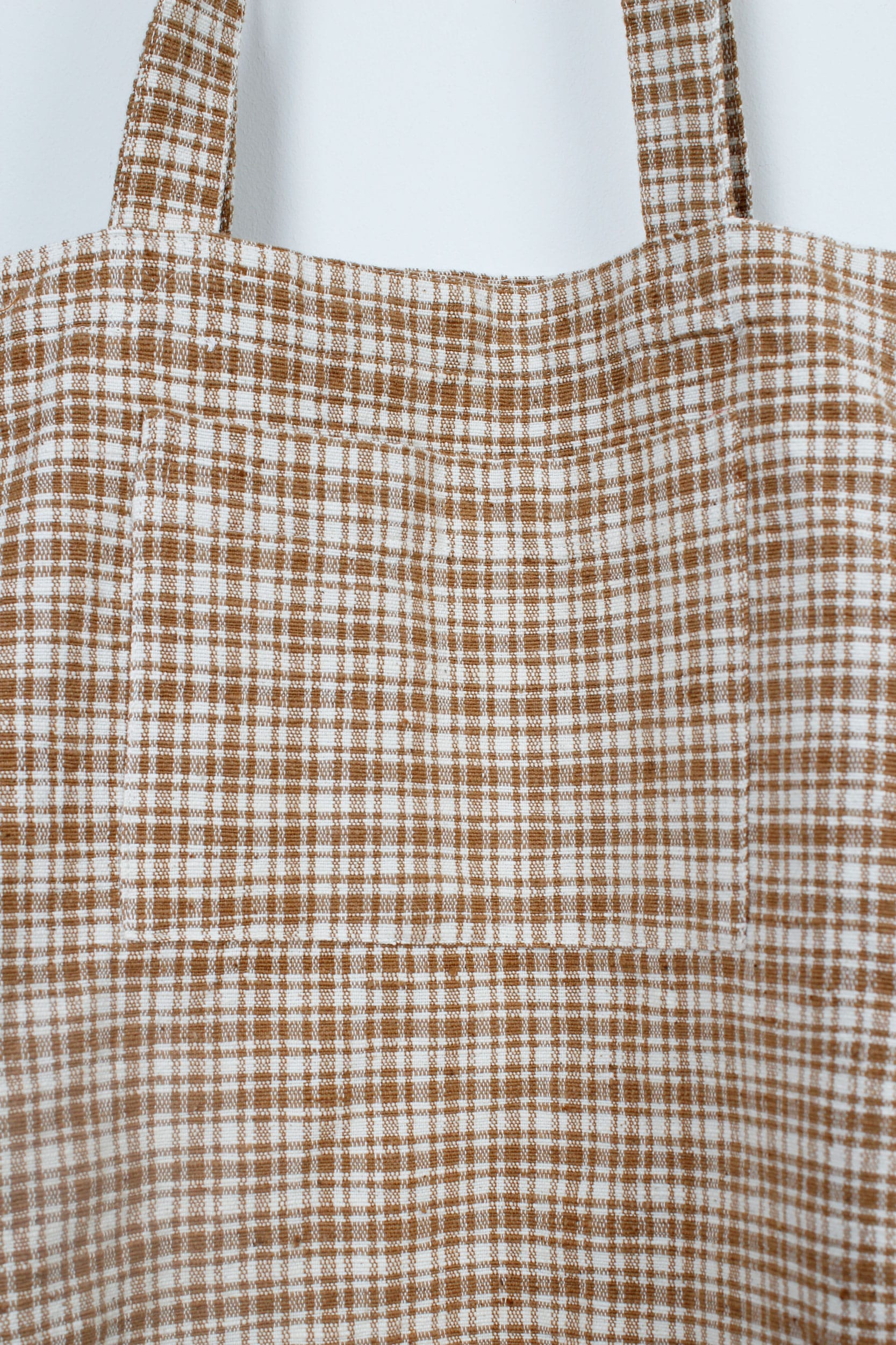 Brown checkered bag