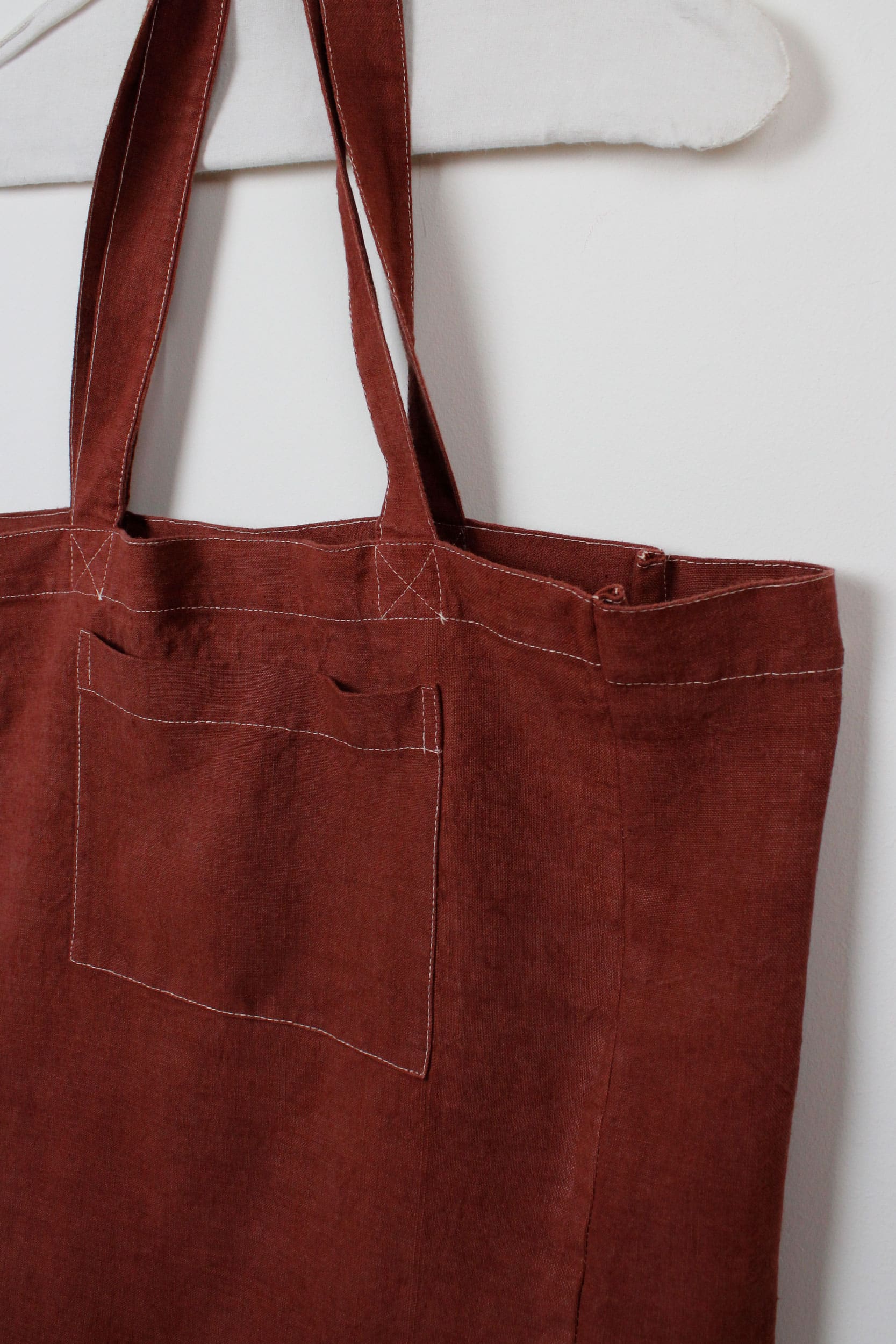 Terracota dyed bag