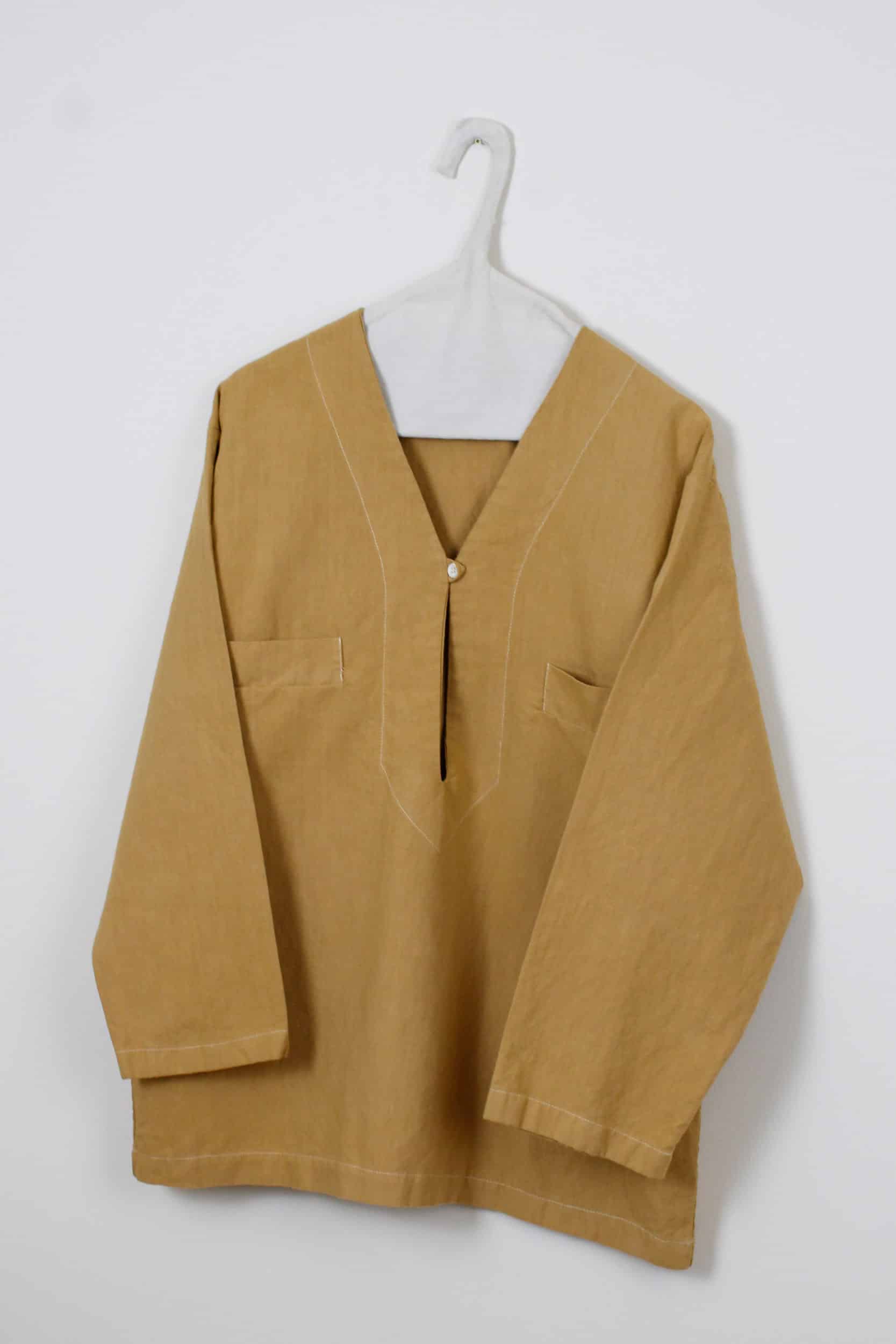 Yellow dyed boat shirt