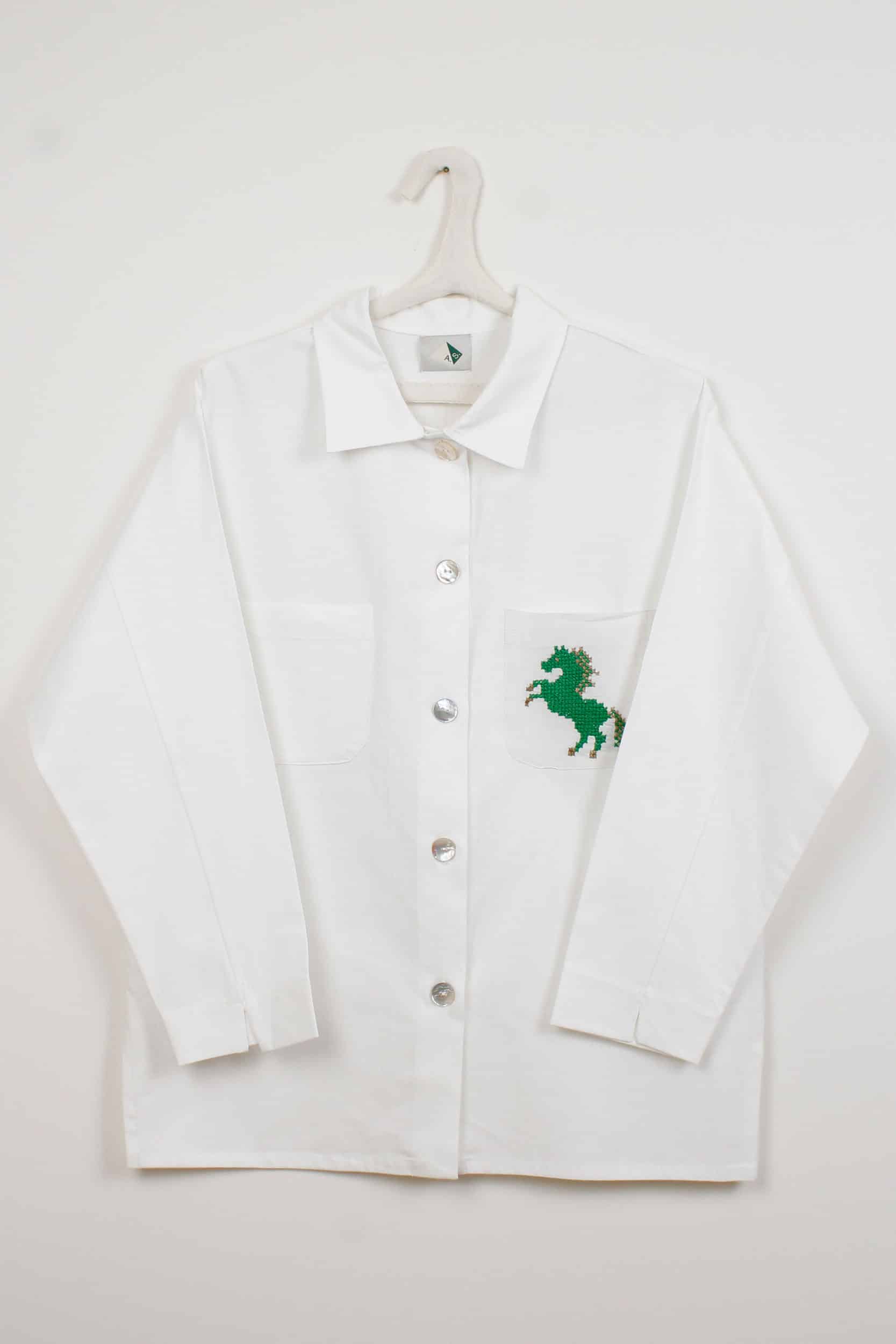 Green horse long shirt