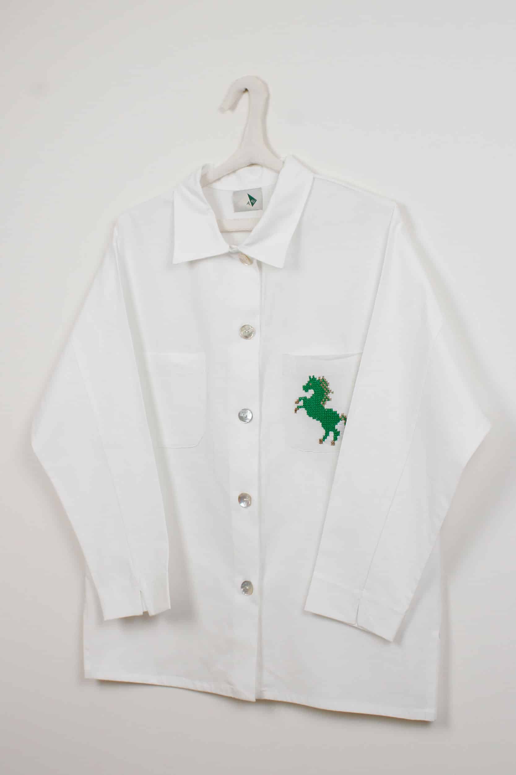 Green horse long shirt