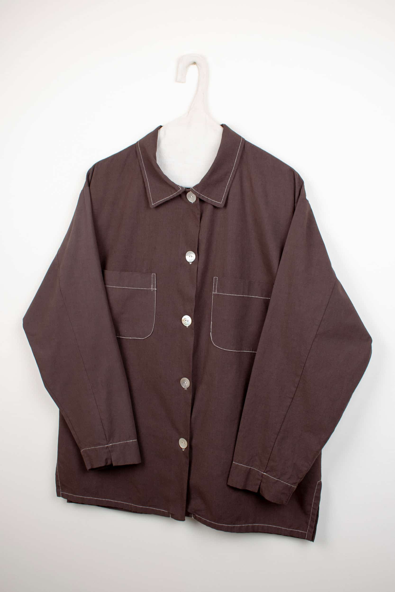 Brown dyed long shirt