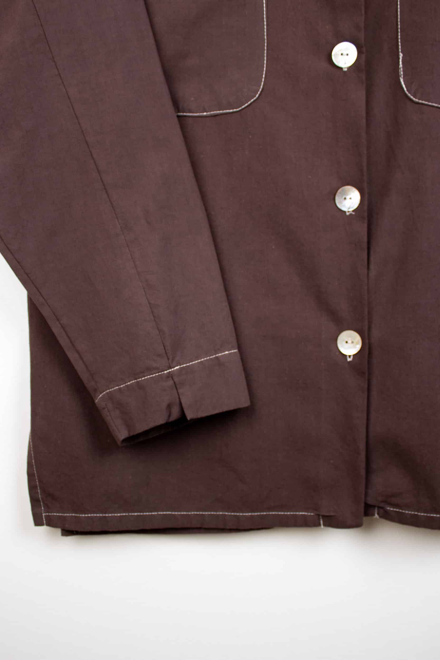 Brown dyed long shirt