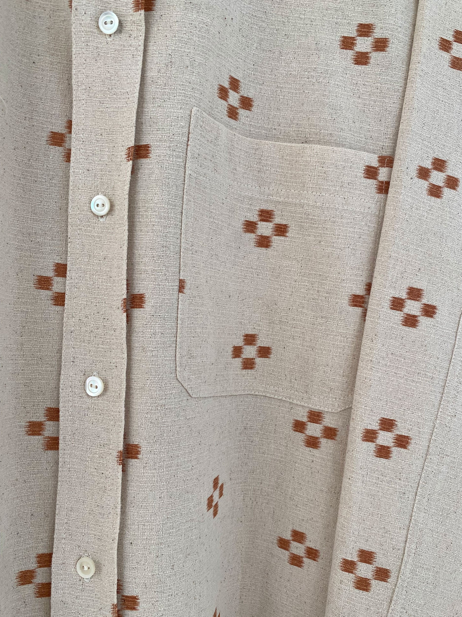 Brown flowers shirt - Man fit