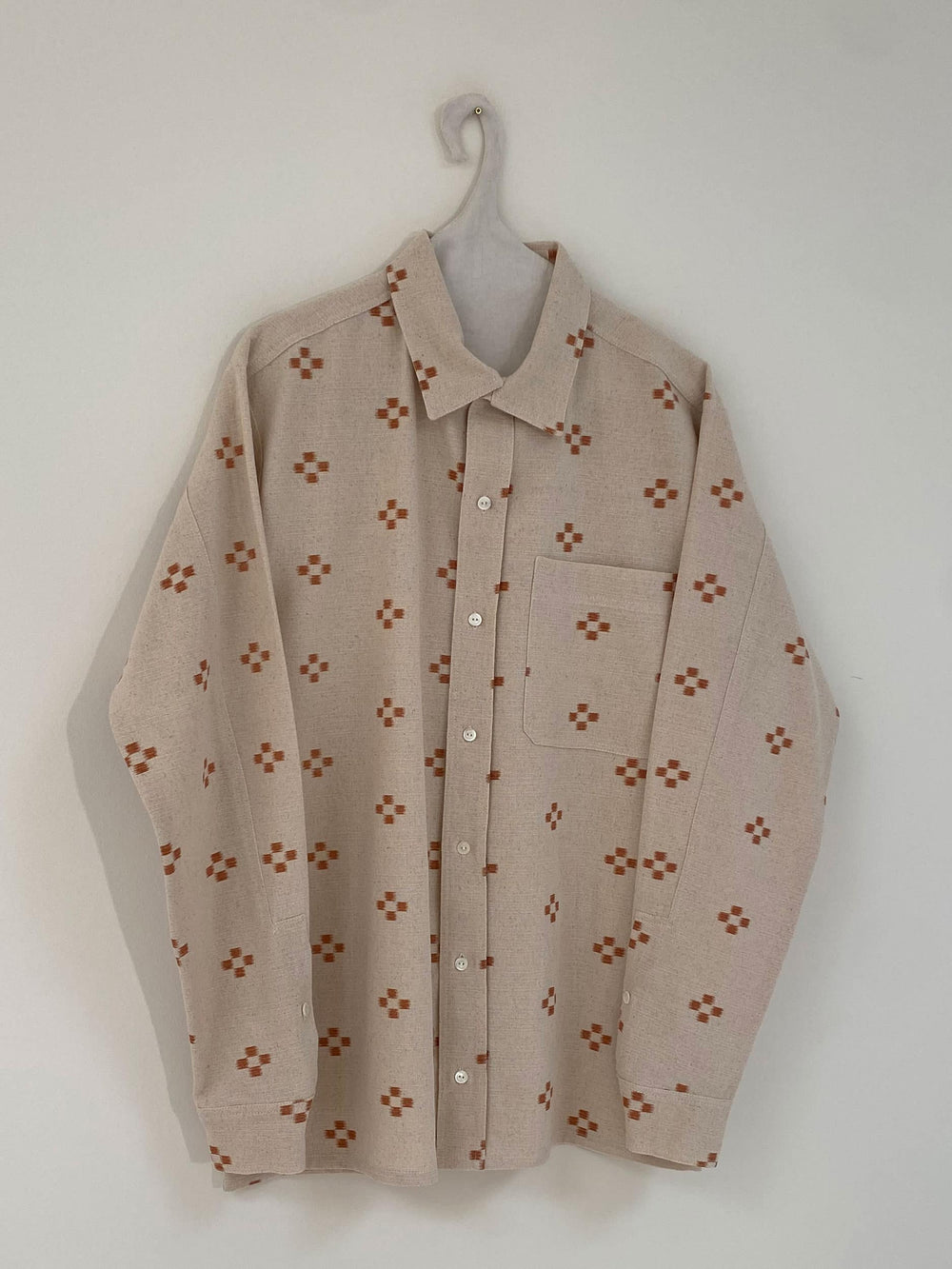 Brown flowers shirt - Man fit (XL size)