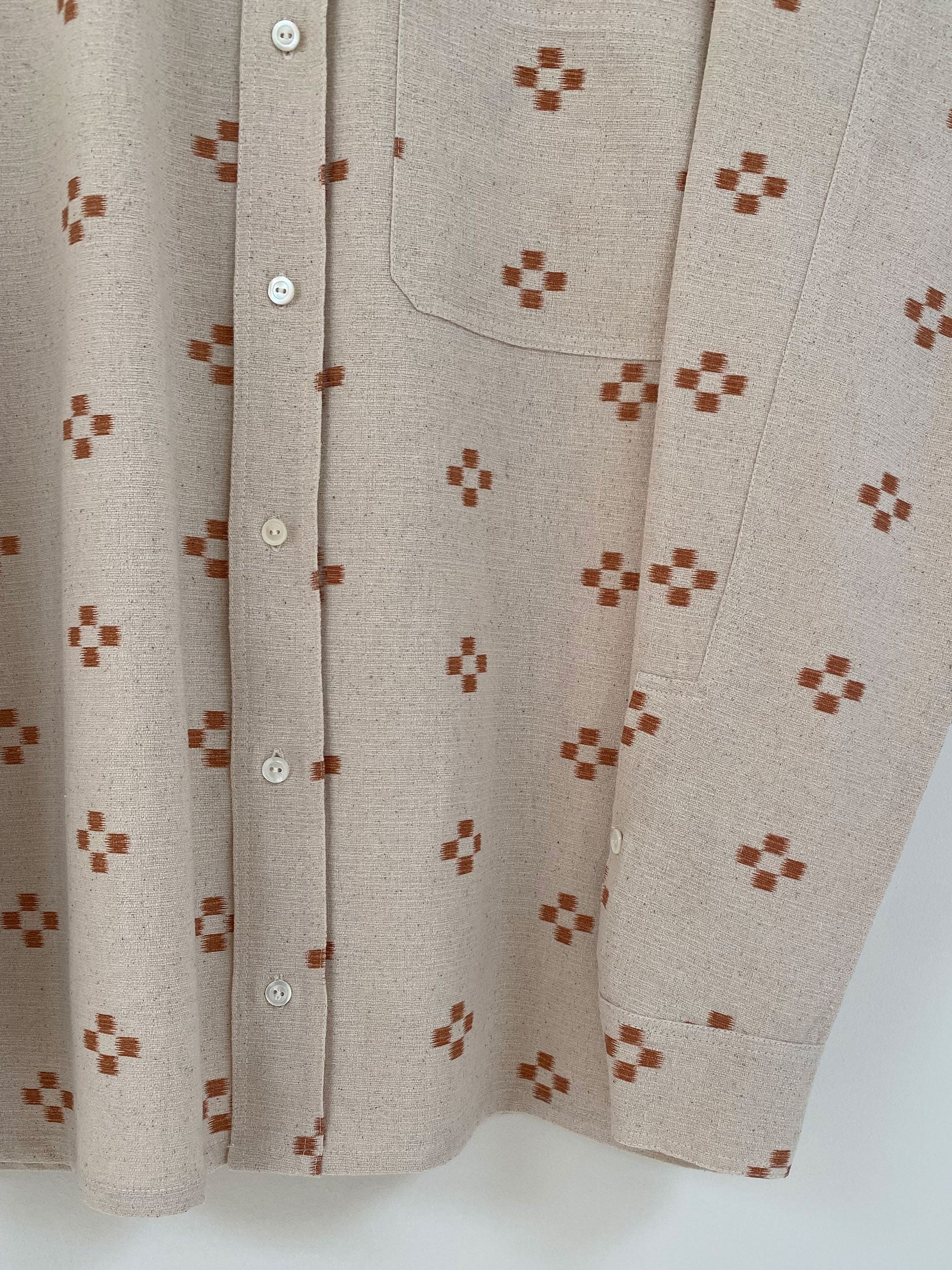 Brown flowers shirt - Man fit