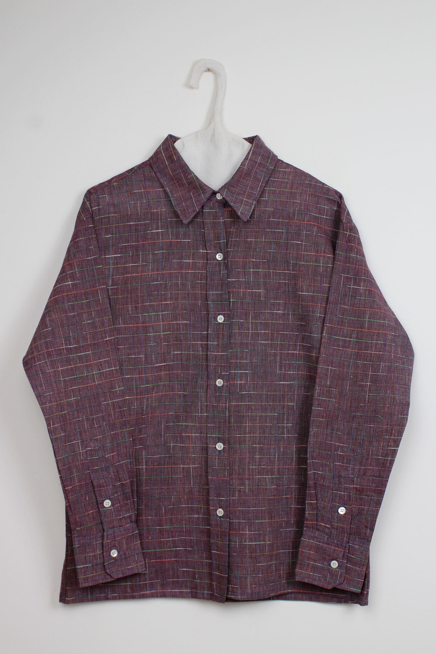 Purple khadi shirt