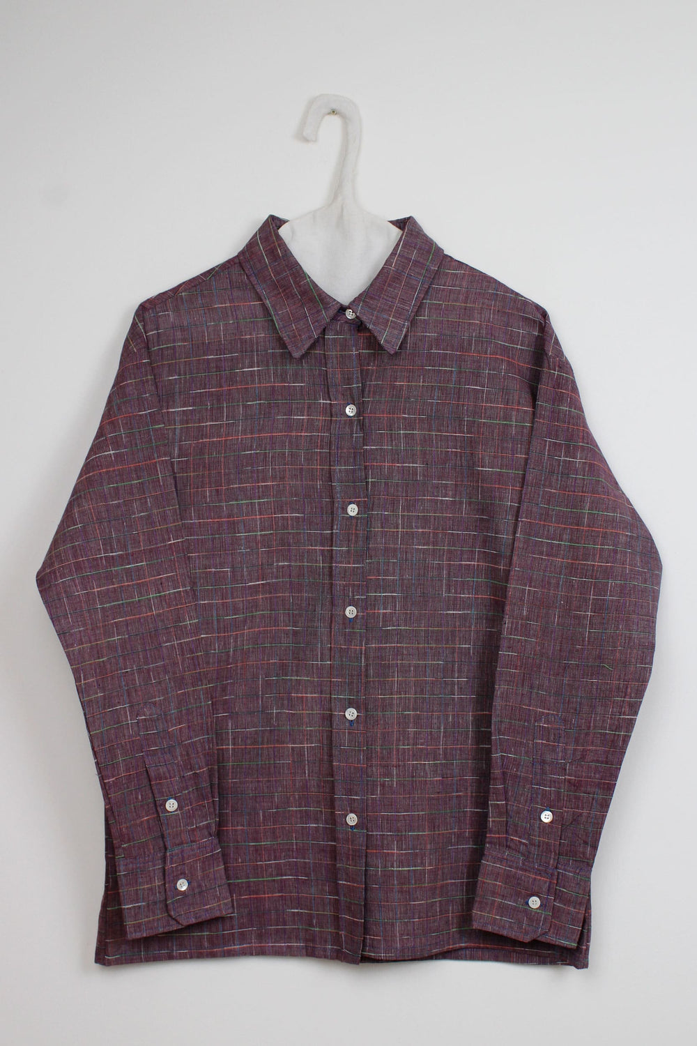 Purple khadi shirt