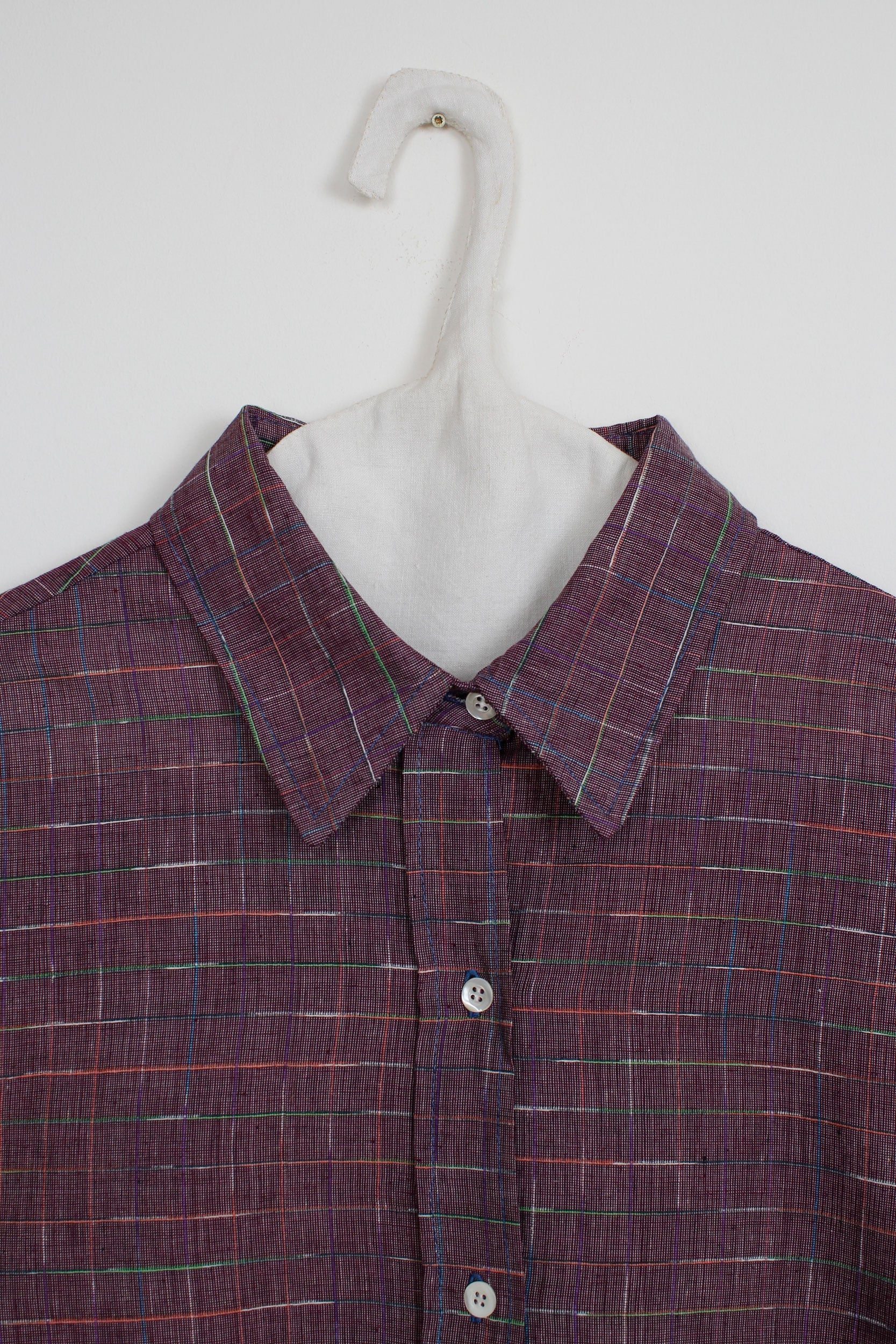 Purple khadi shirt
