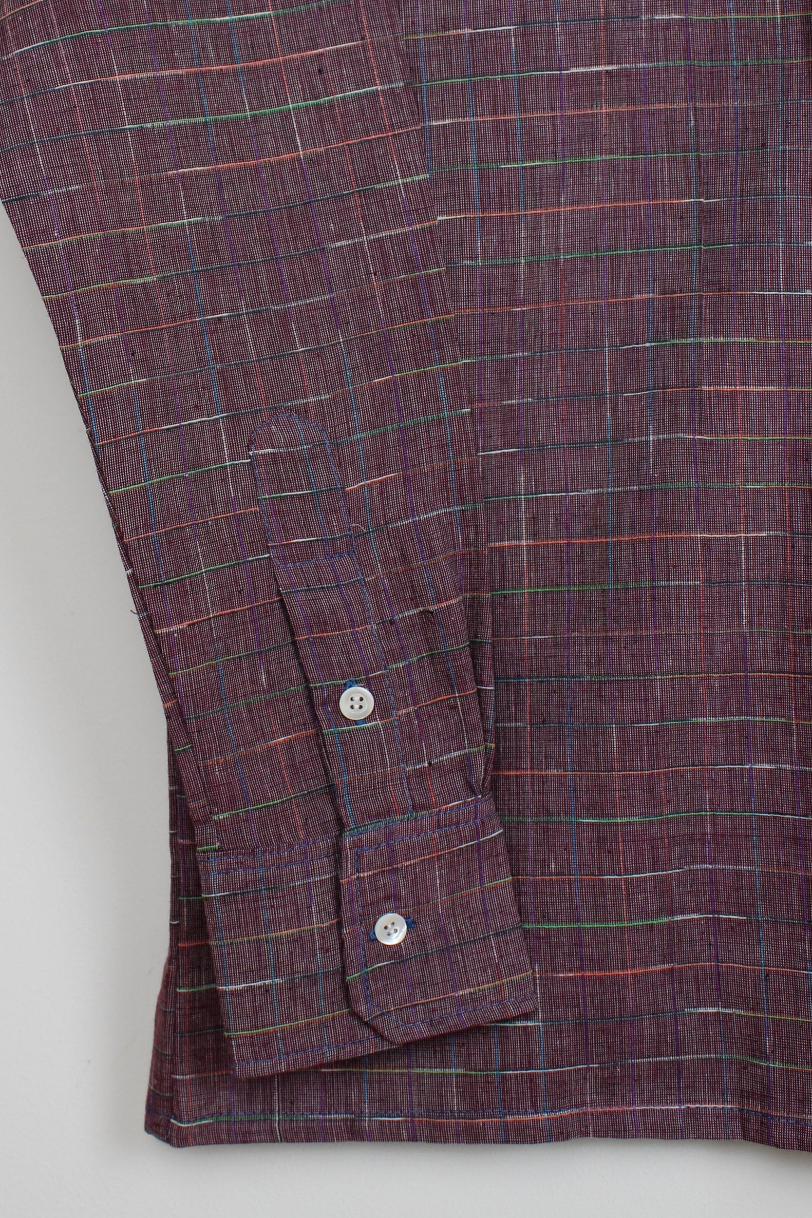 Purple khadi shirt