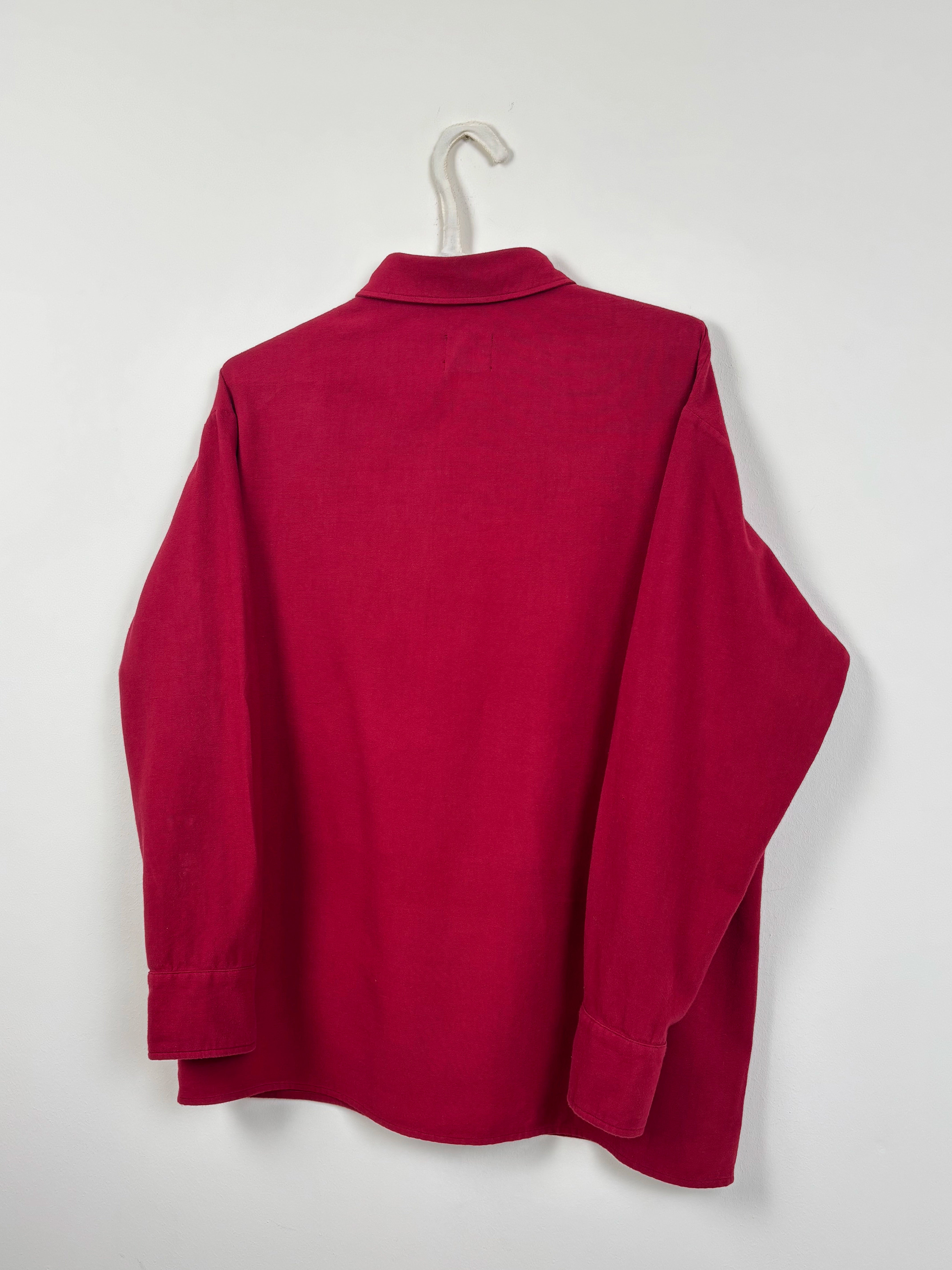 Maroon dyed shirt