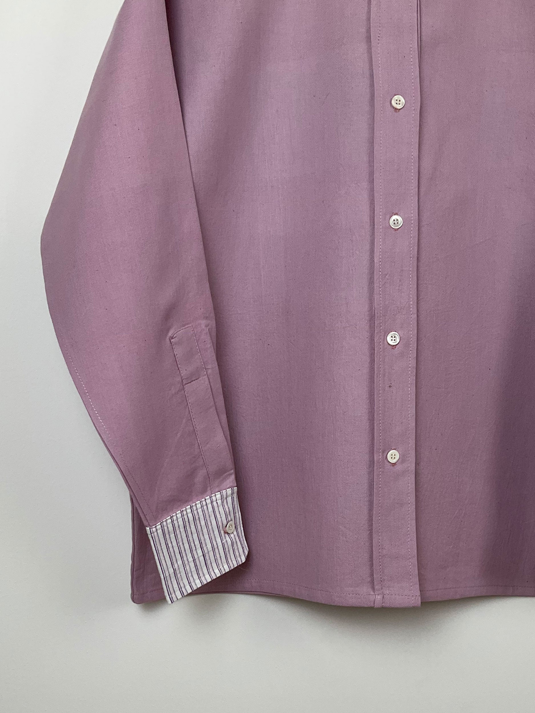 Lilac & striped shirt