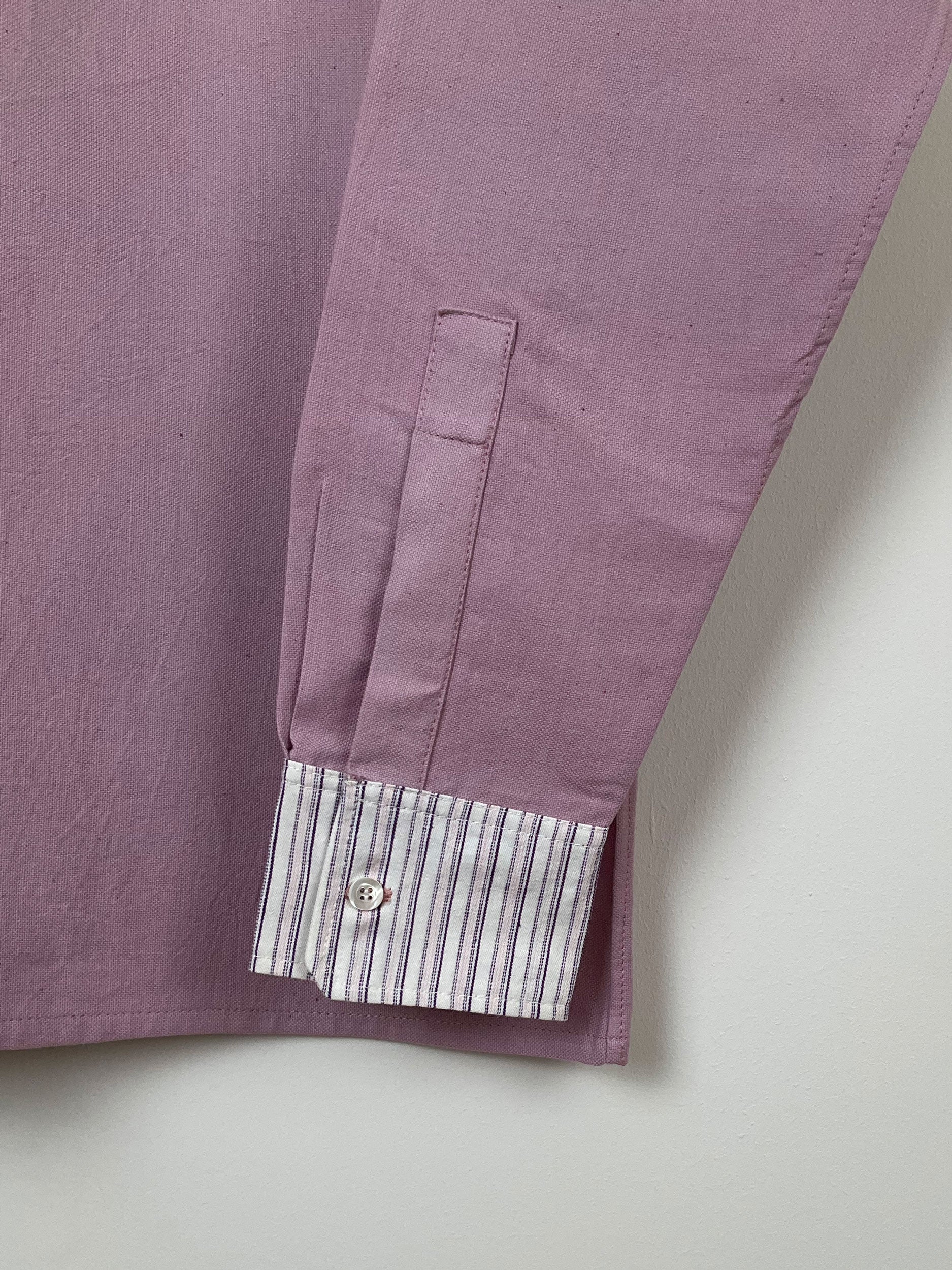 Lilac & striped shirt