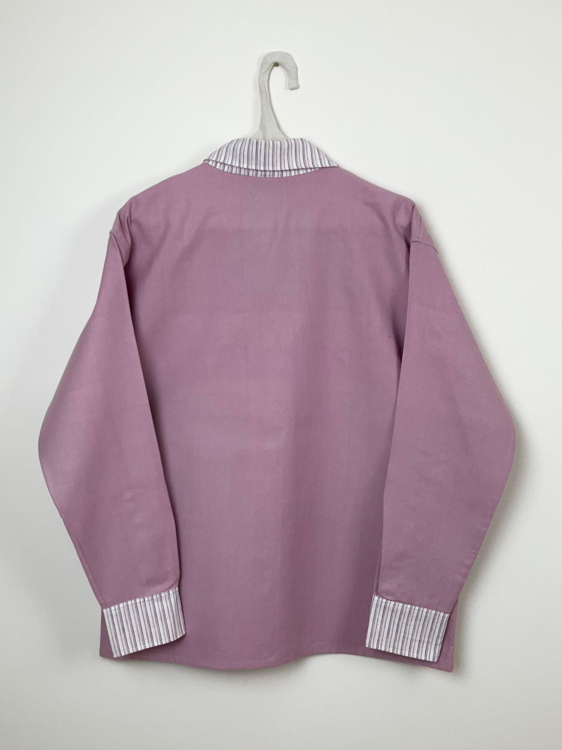 Lilac & striped shirt