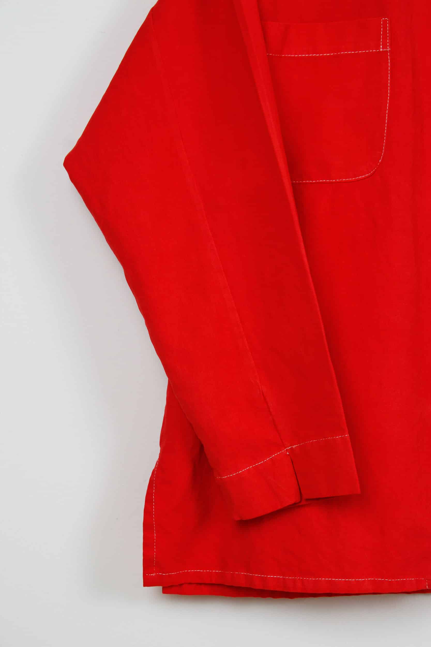 Red dyed long shirt