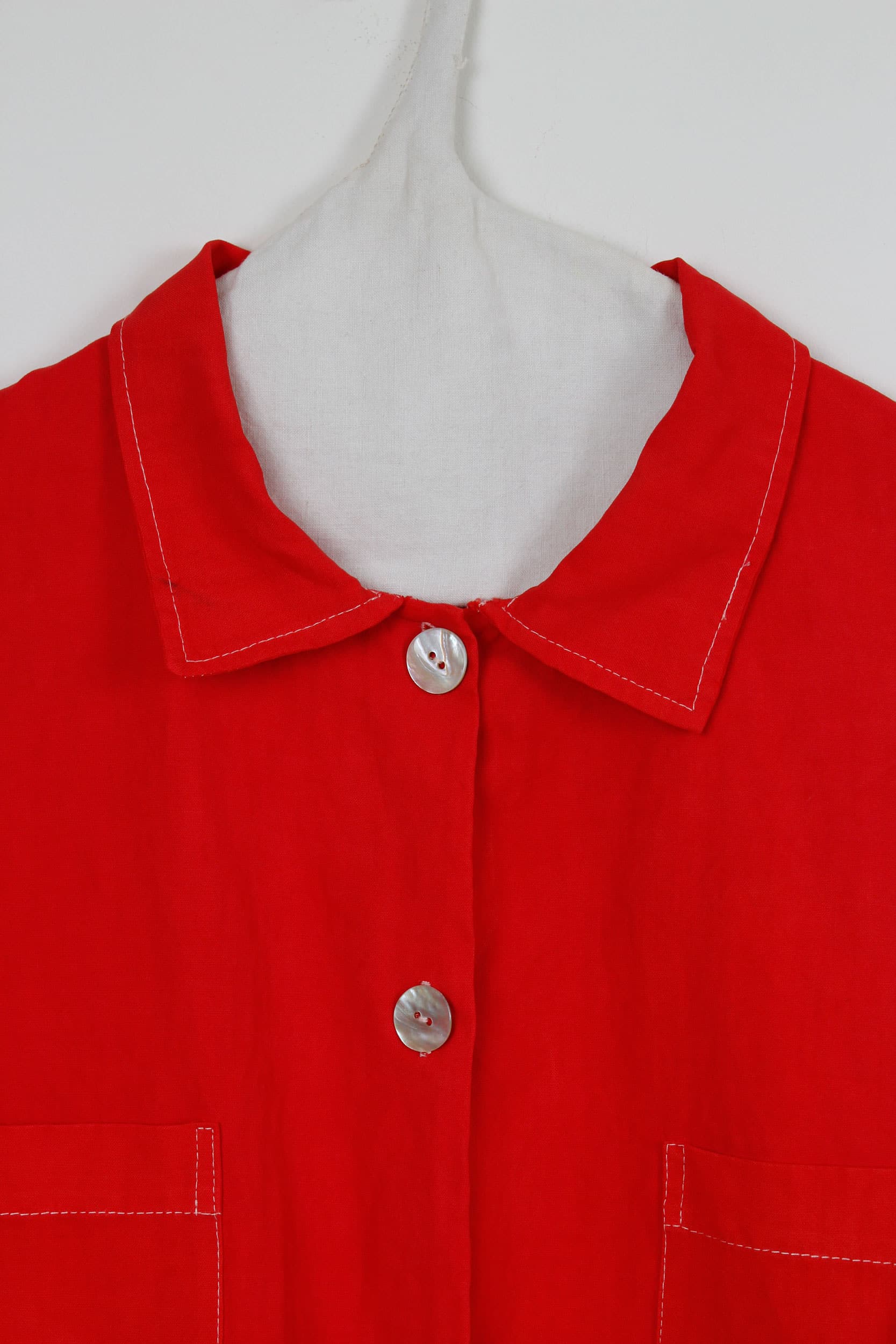 Red dyed long shirt