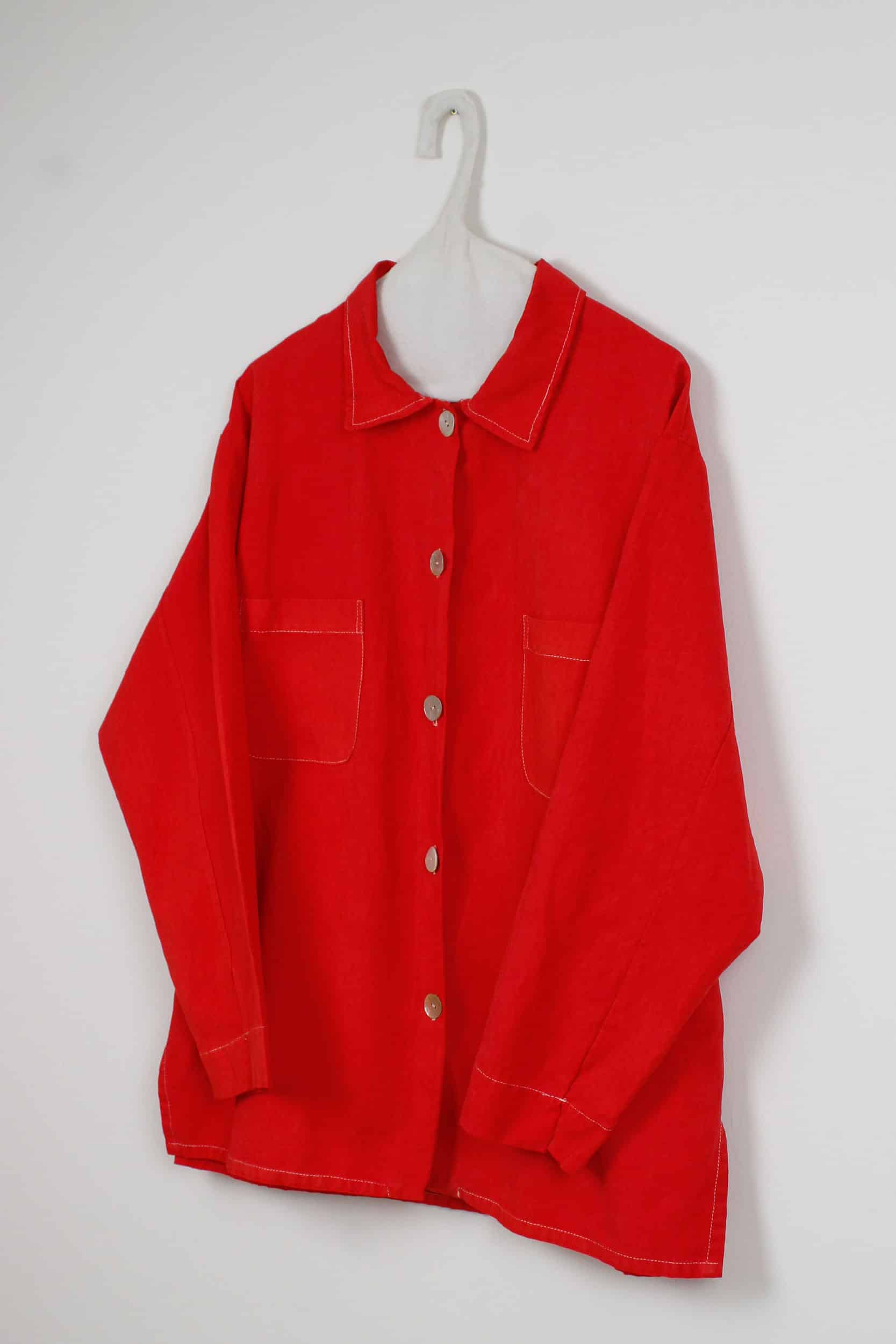Red dyed long shirt