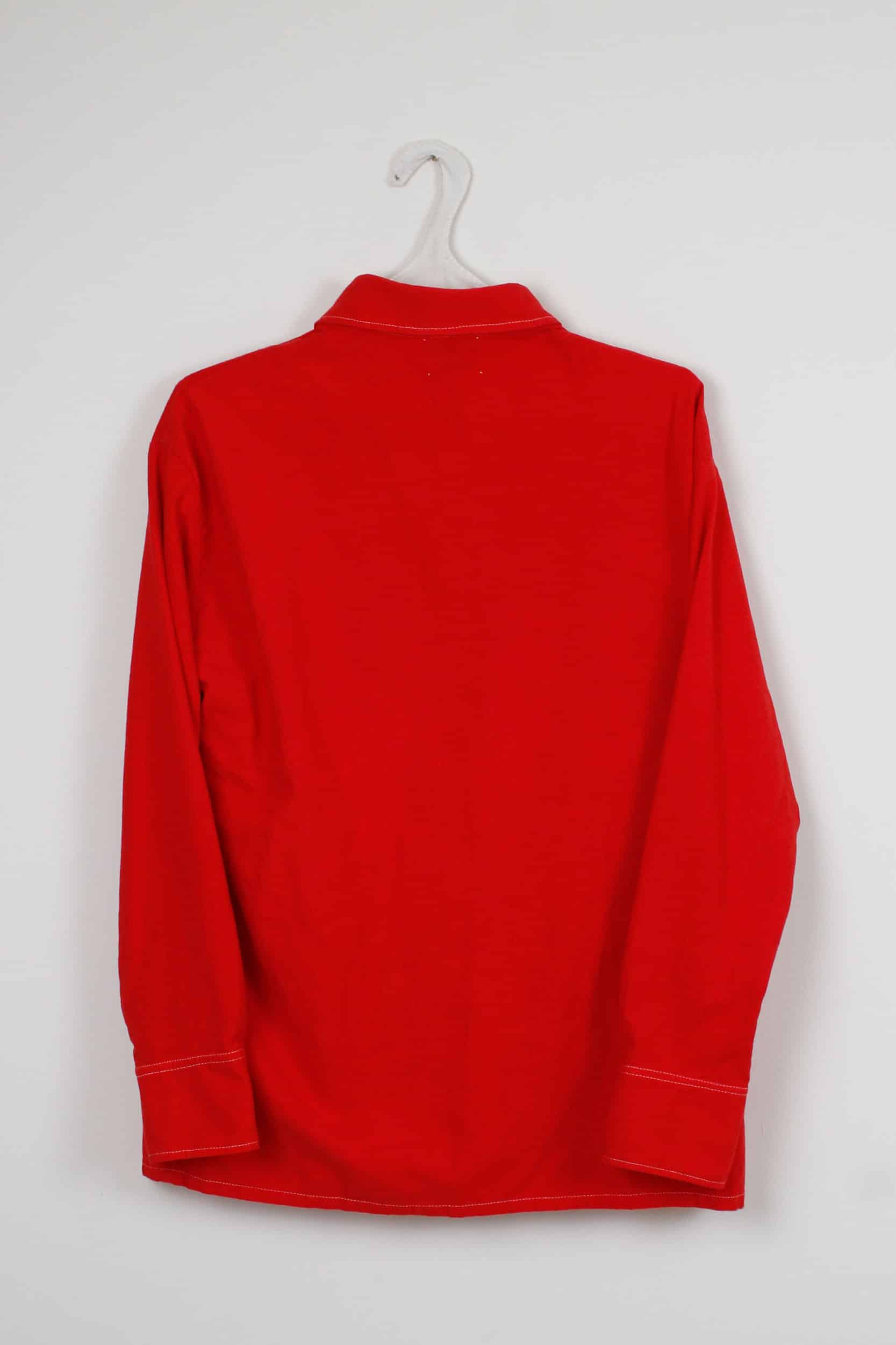Red dyed shirt