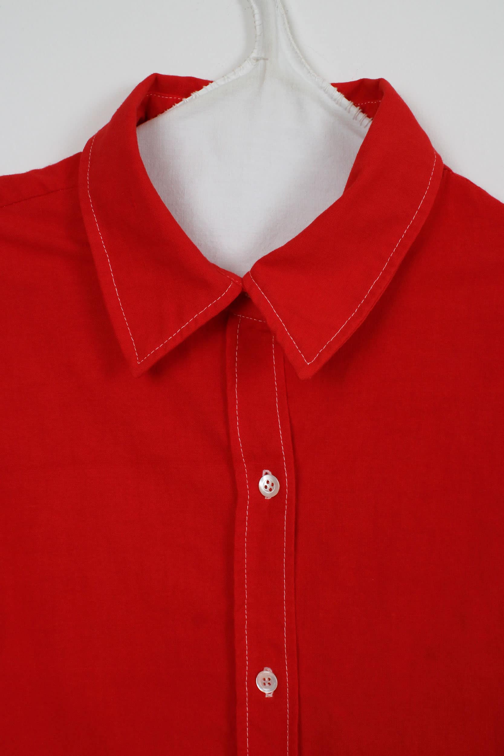 Red dyed shirt