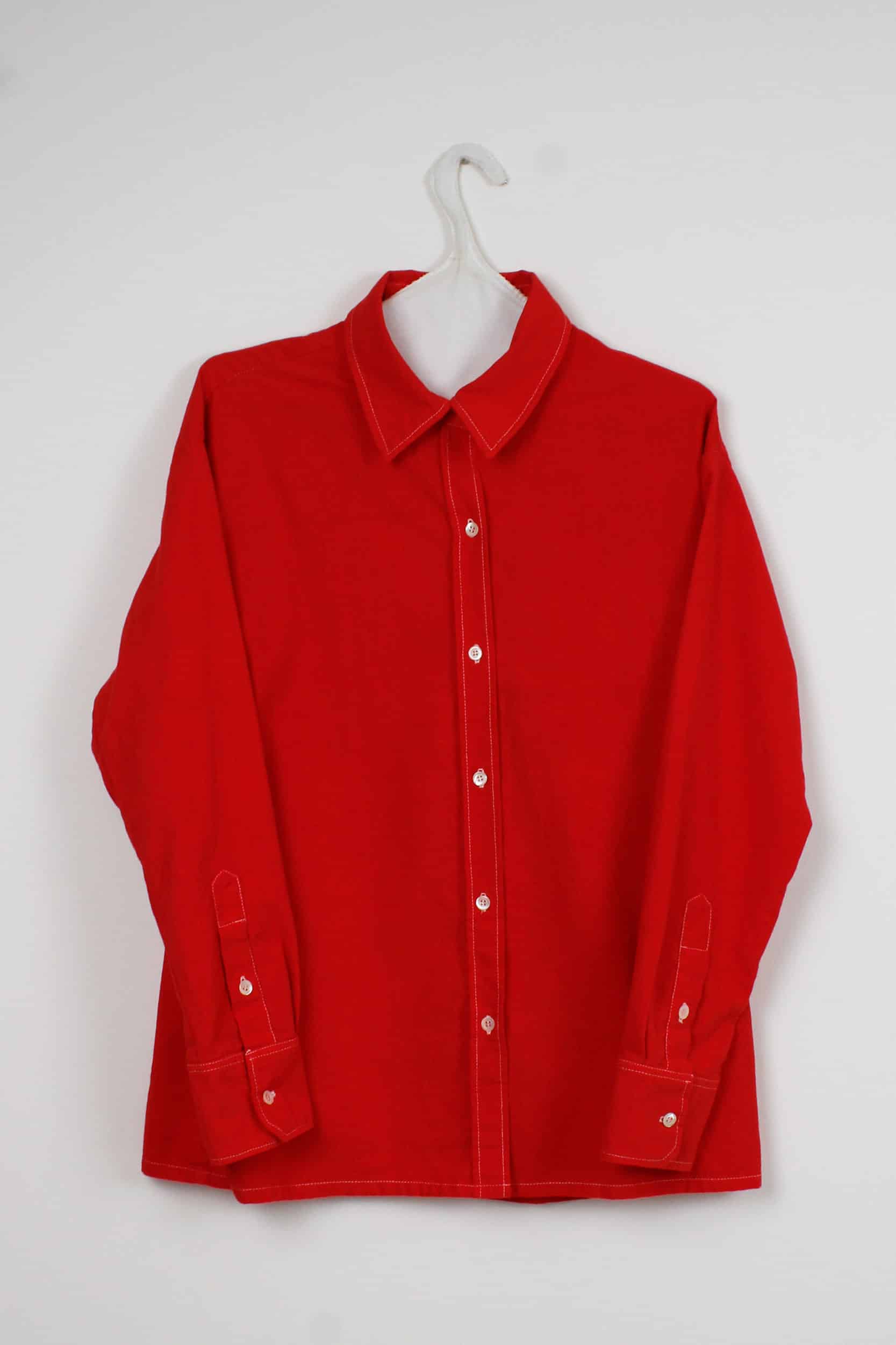 Red dyed shirt