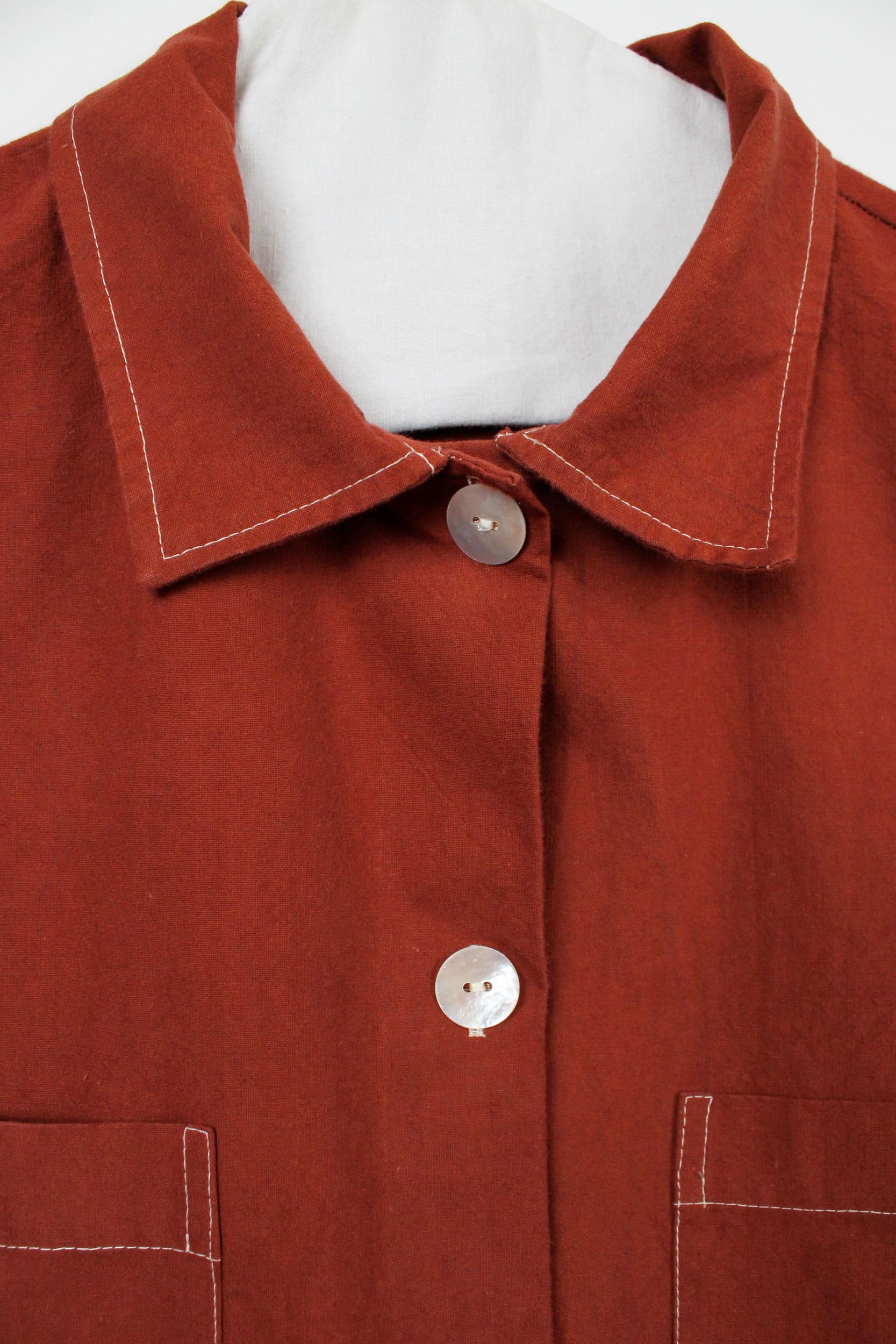 Terracota dyed long shirt