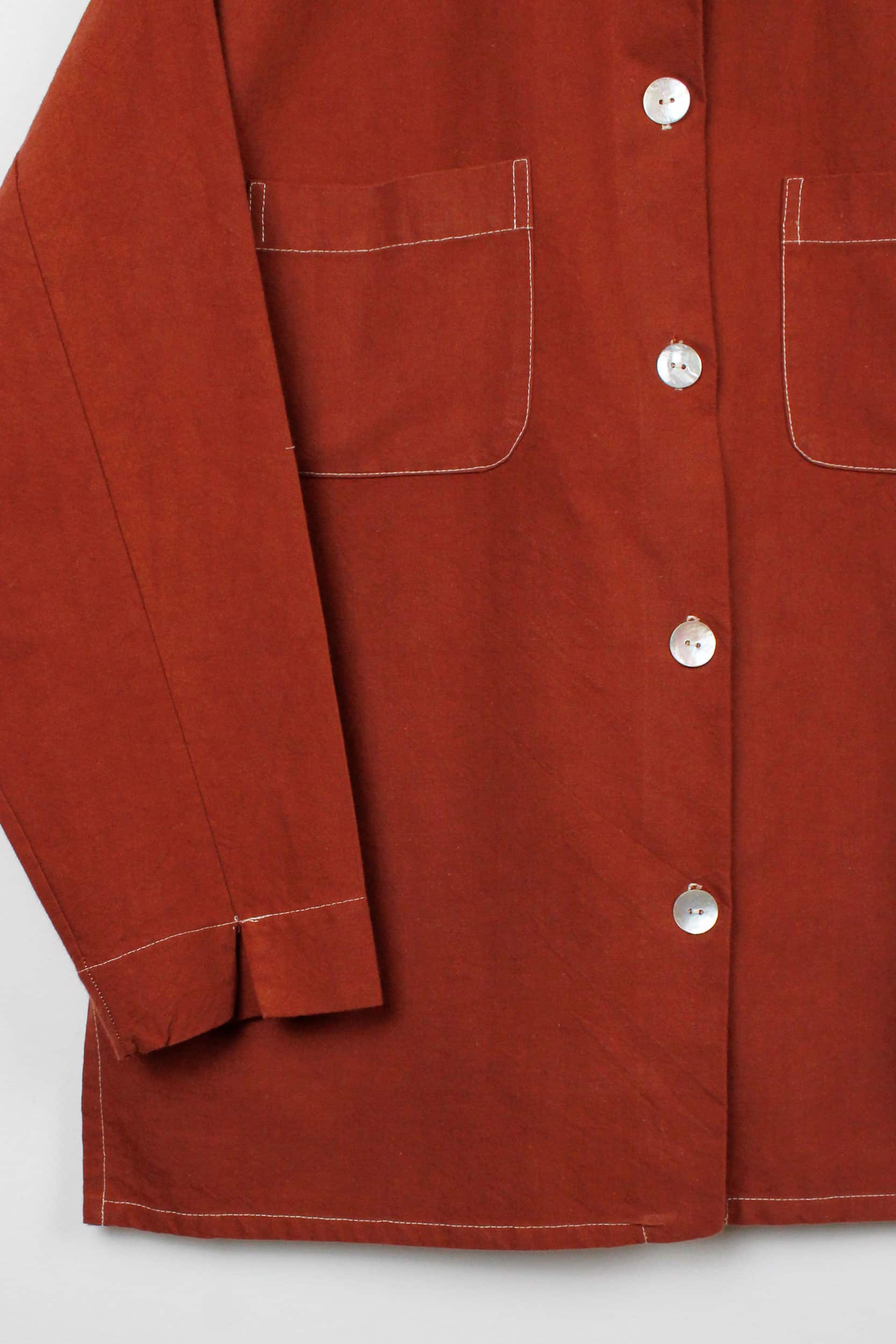 Terracota dyed long shirt