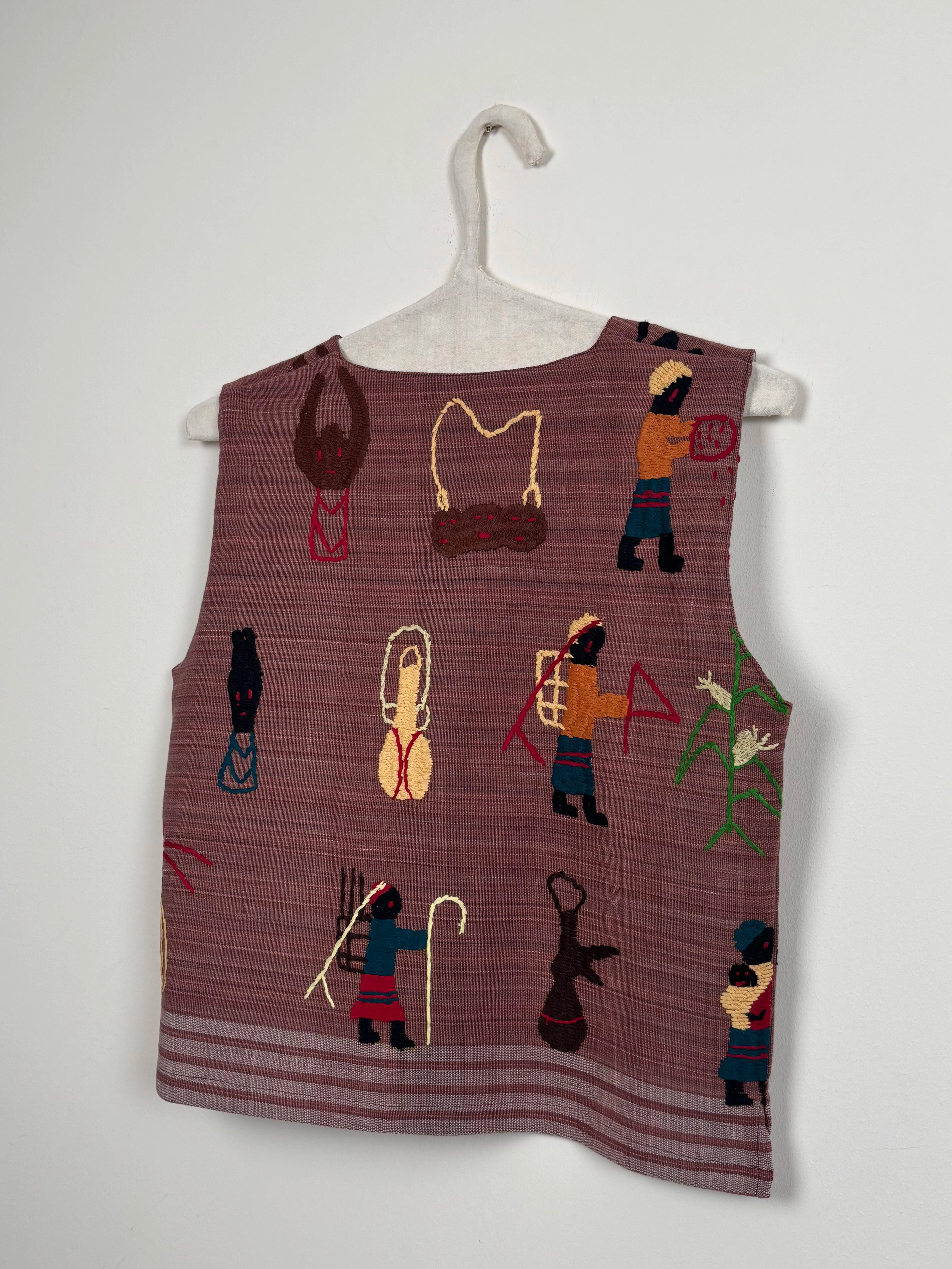 Owl scene vest