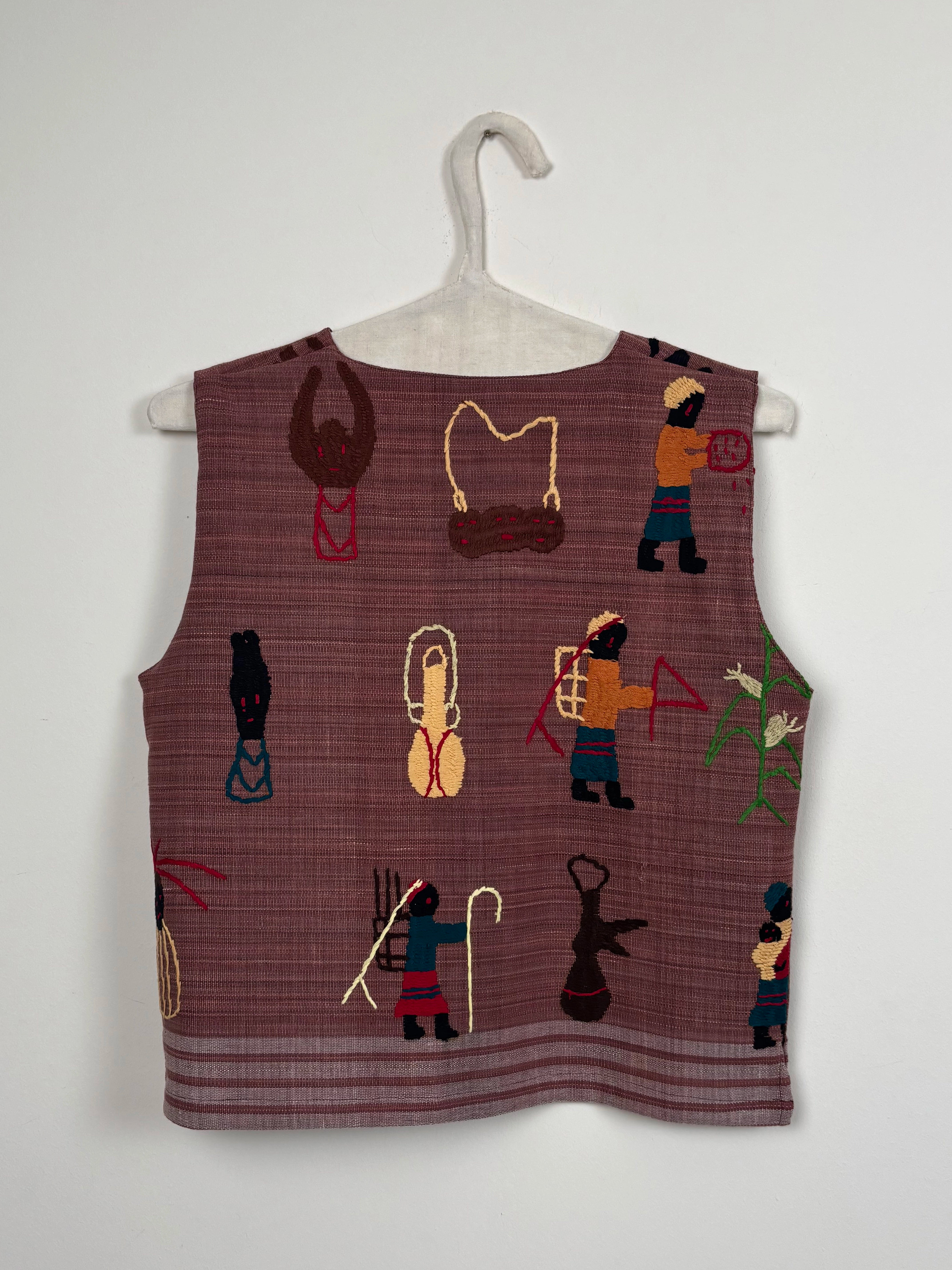 Owl scene vest