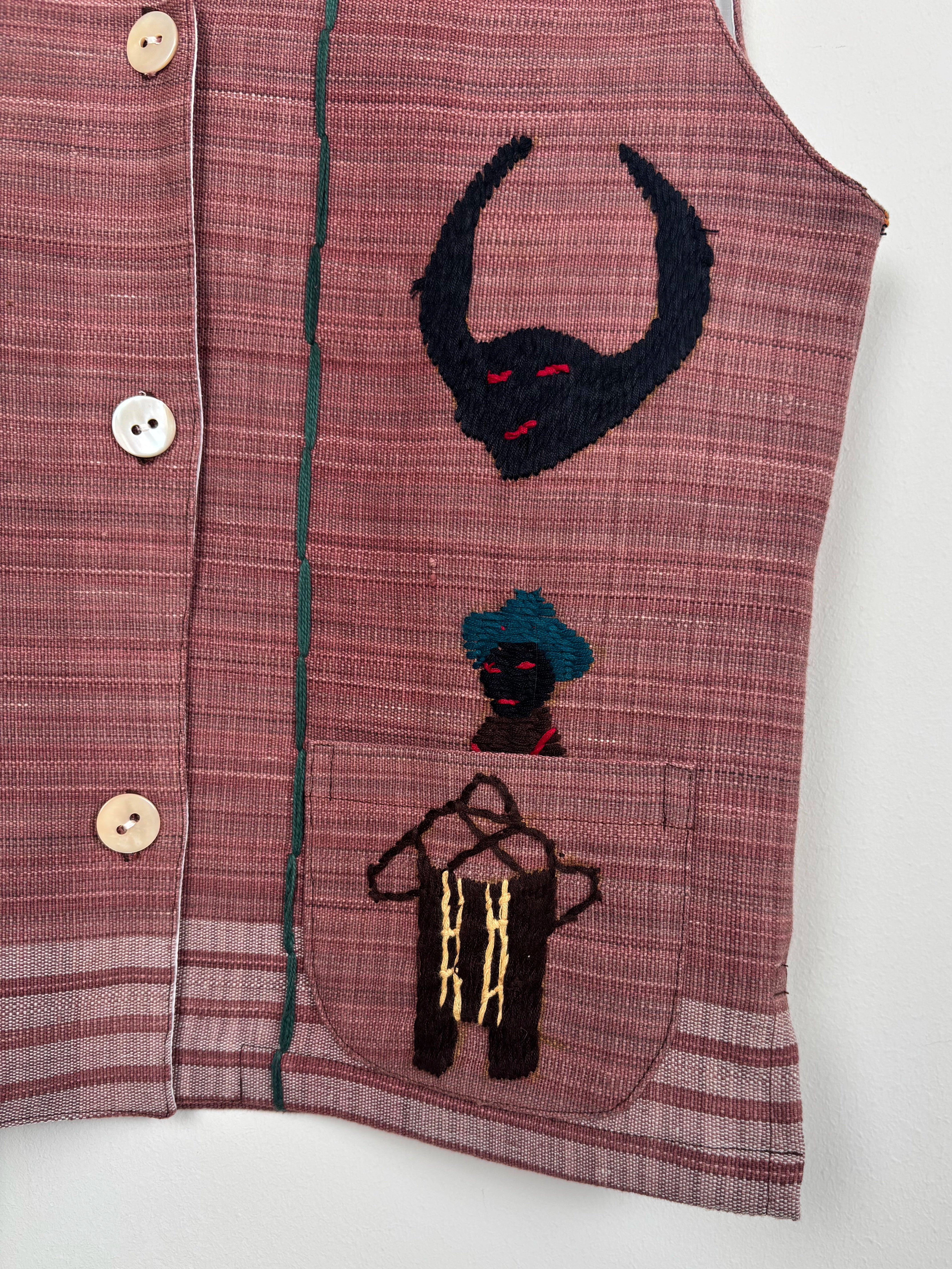 Owl scene vest