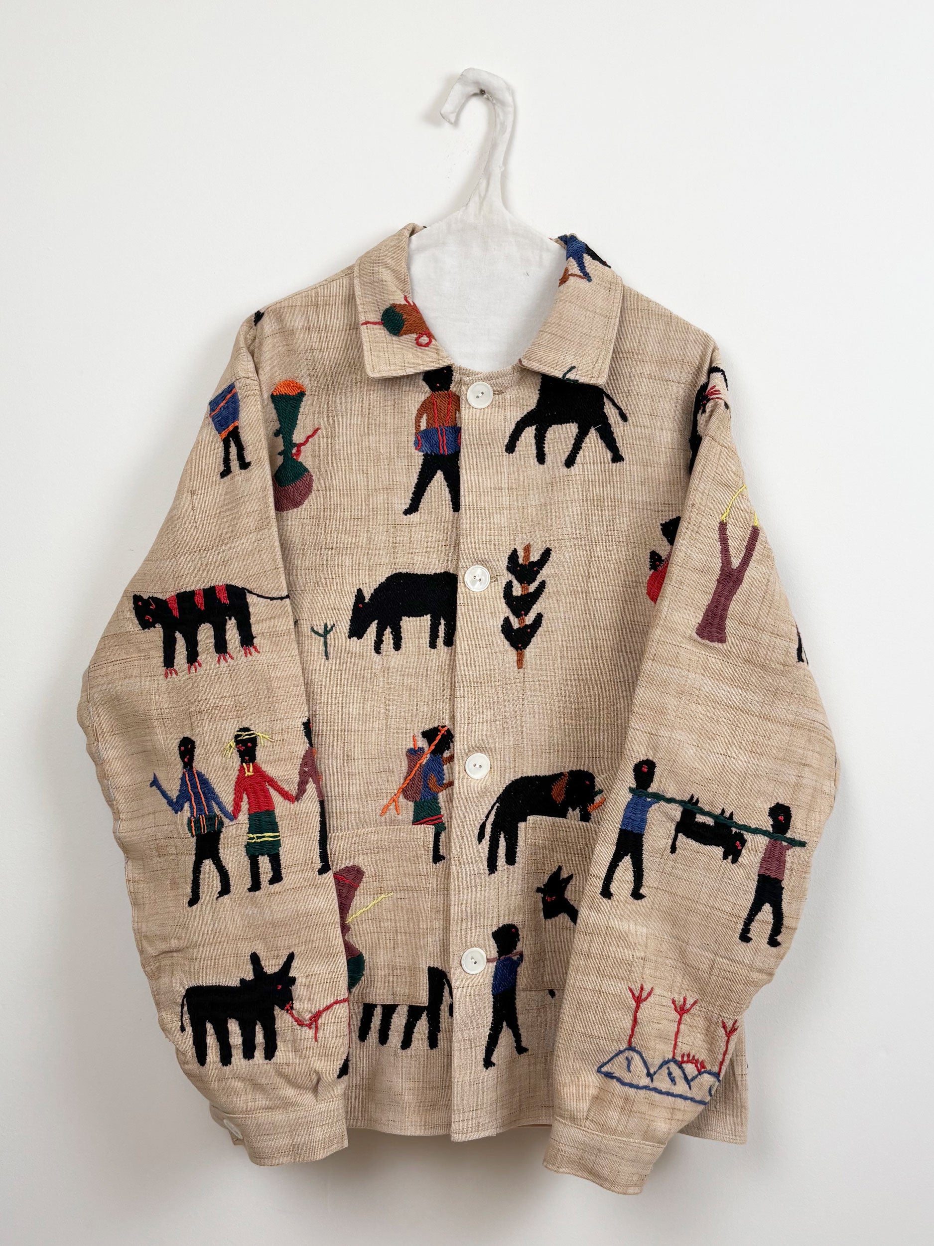 A dog barking scene jacket - Man fit