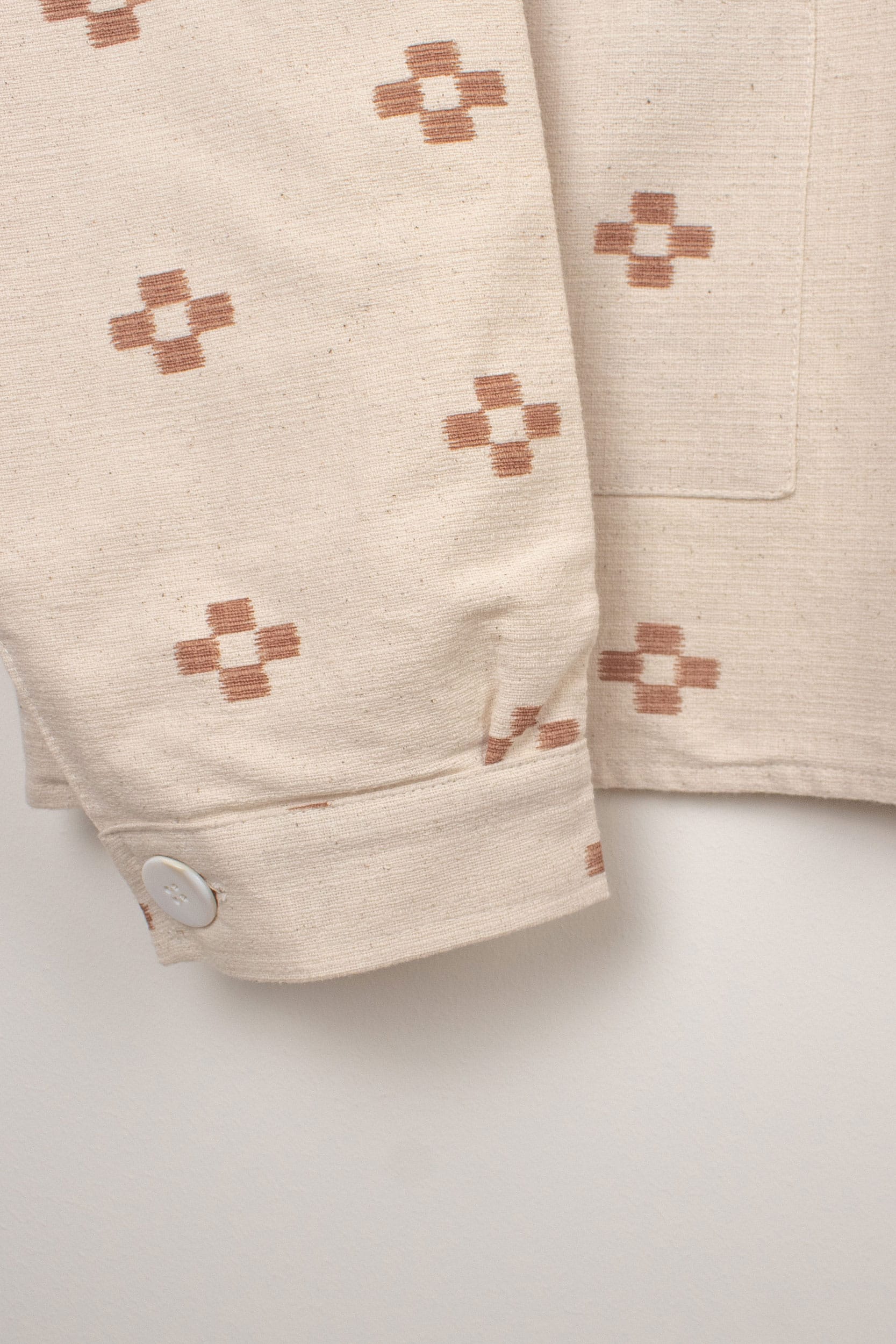 Brown flowers jacket