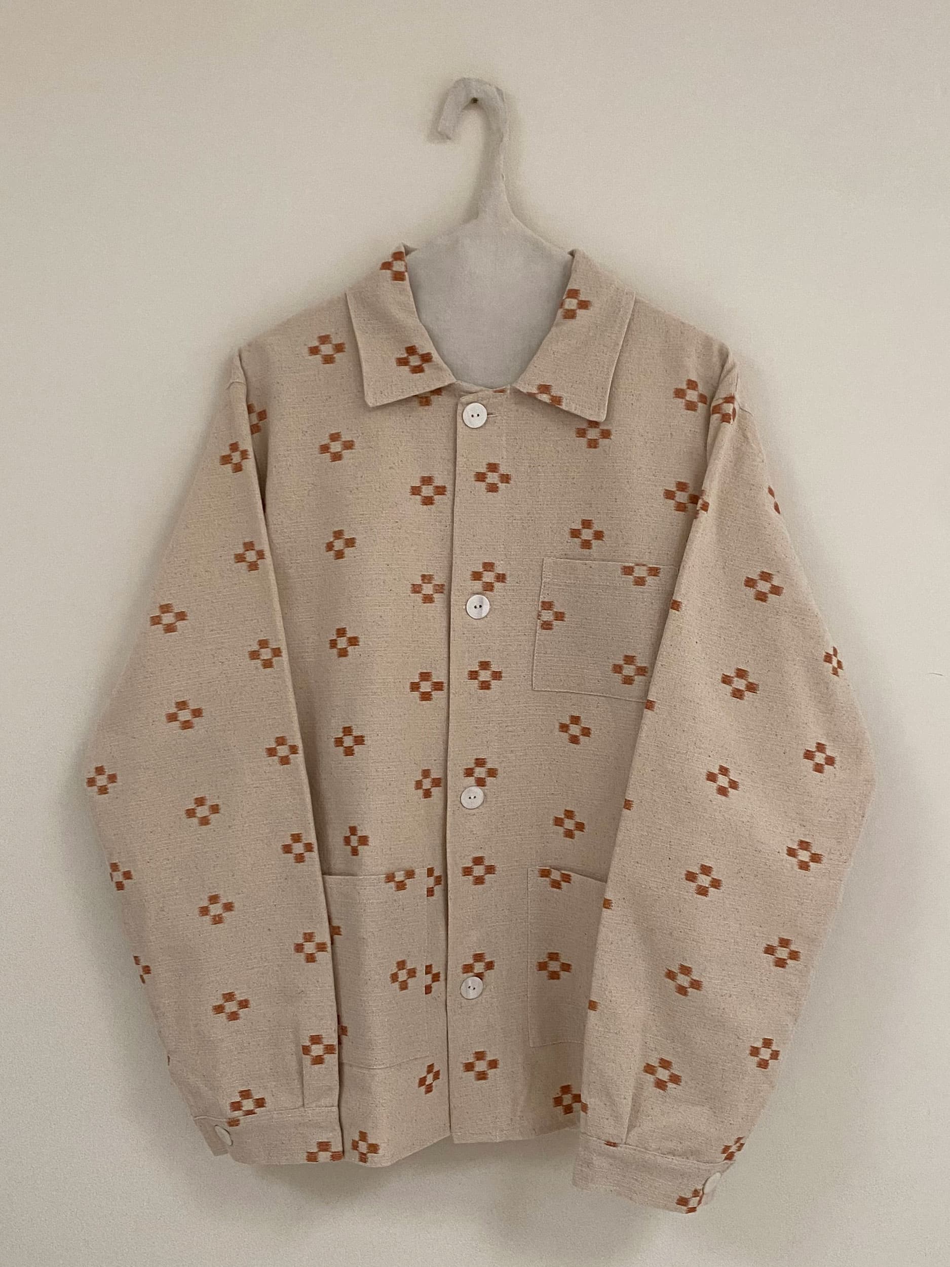 Brown flowers jacket - Man fit (XL size)