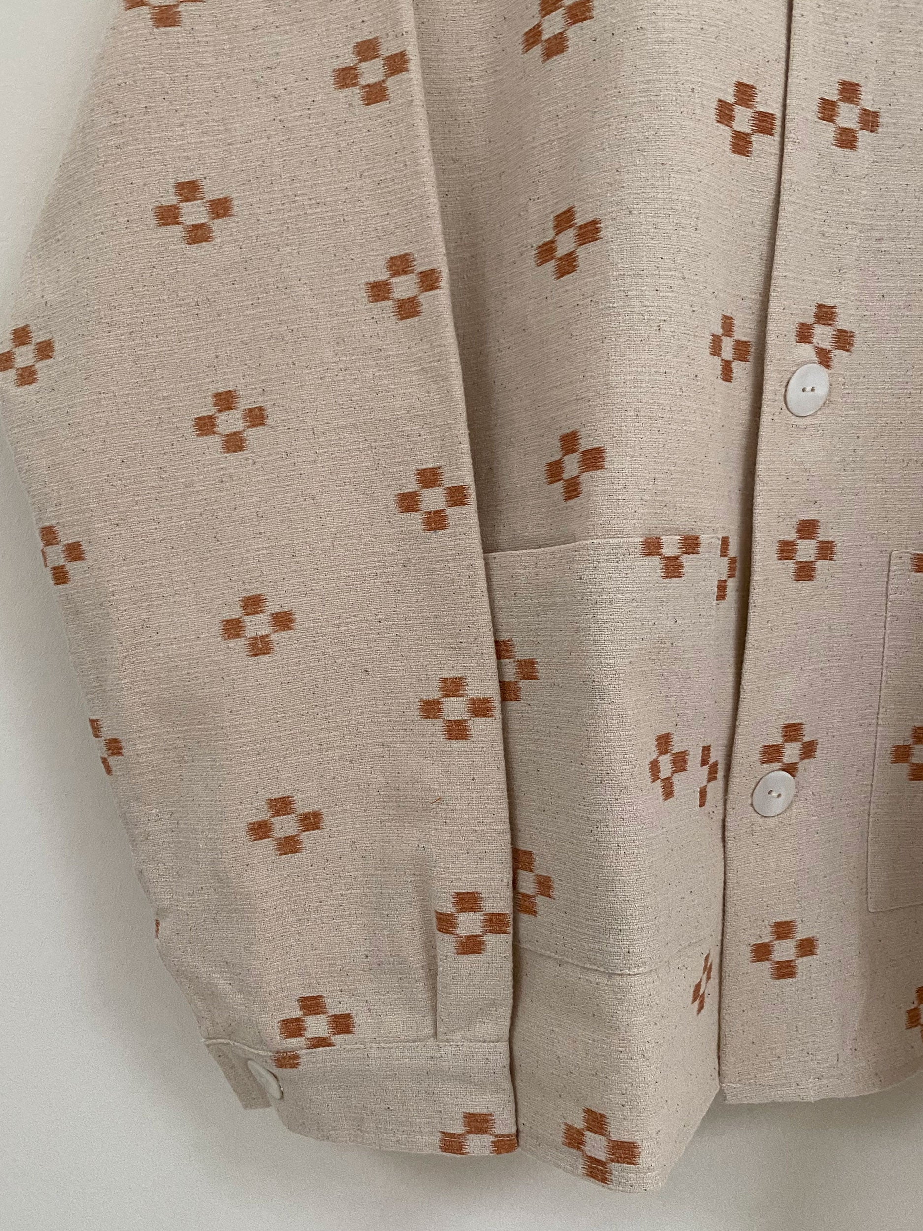 Brown flowers jacket - Man fit (XL size)