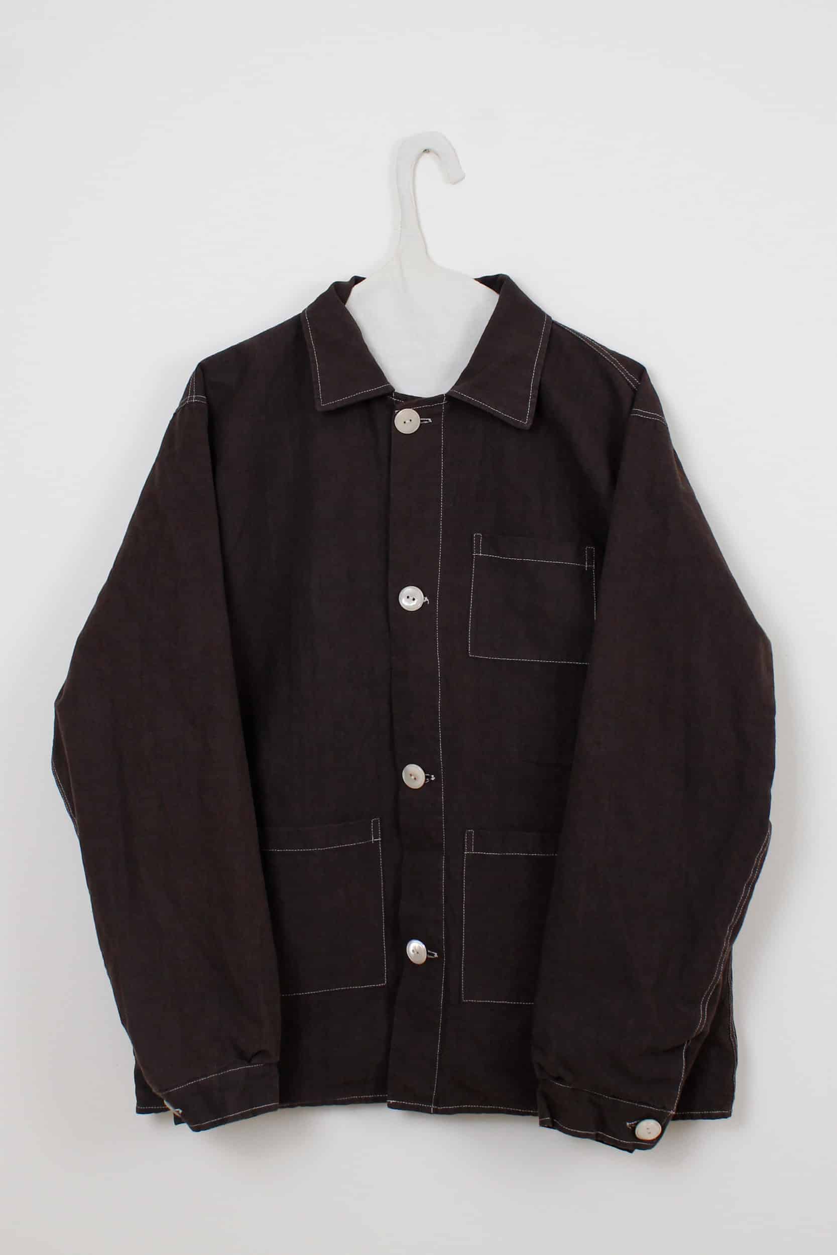 Brown dyed jacket - Man fit