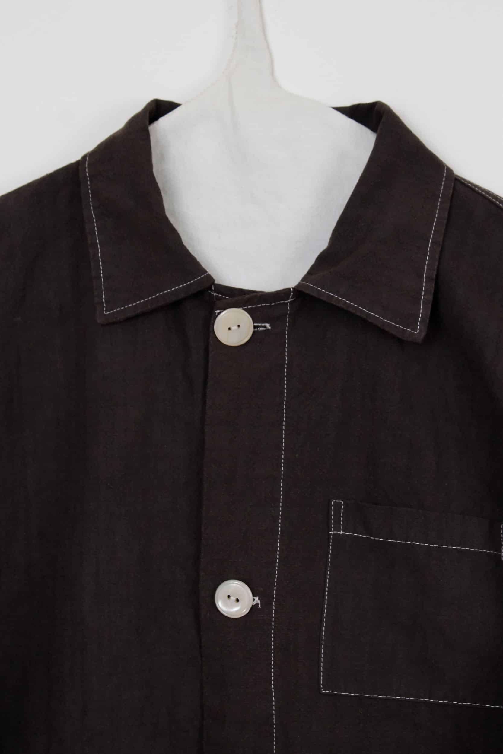 Brown dyed jacket - Man fit