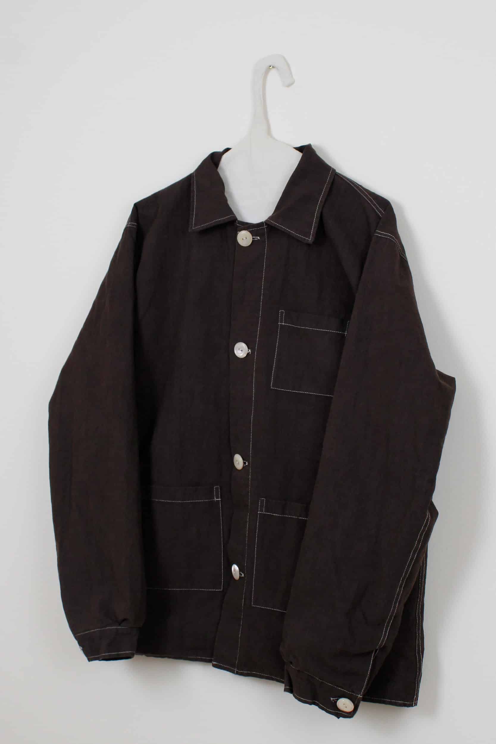 Brown dyed jacket - Man fit