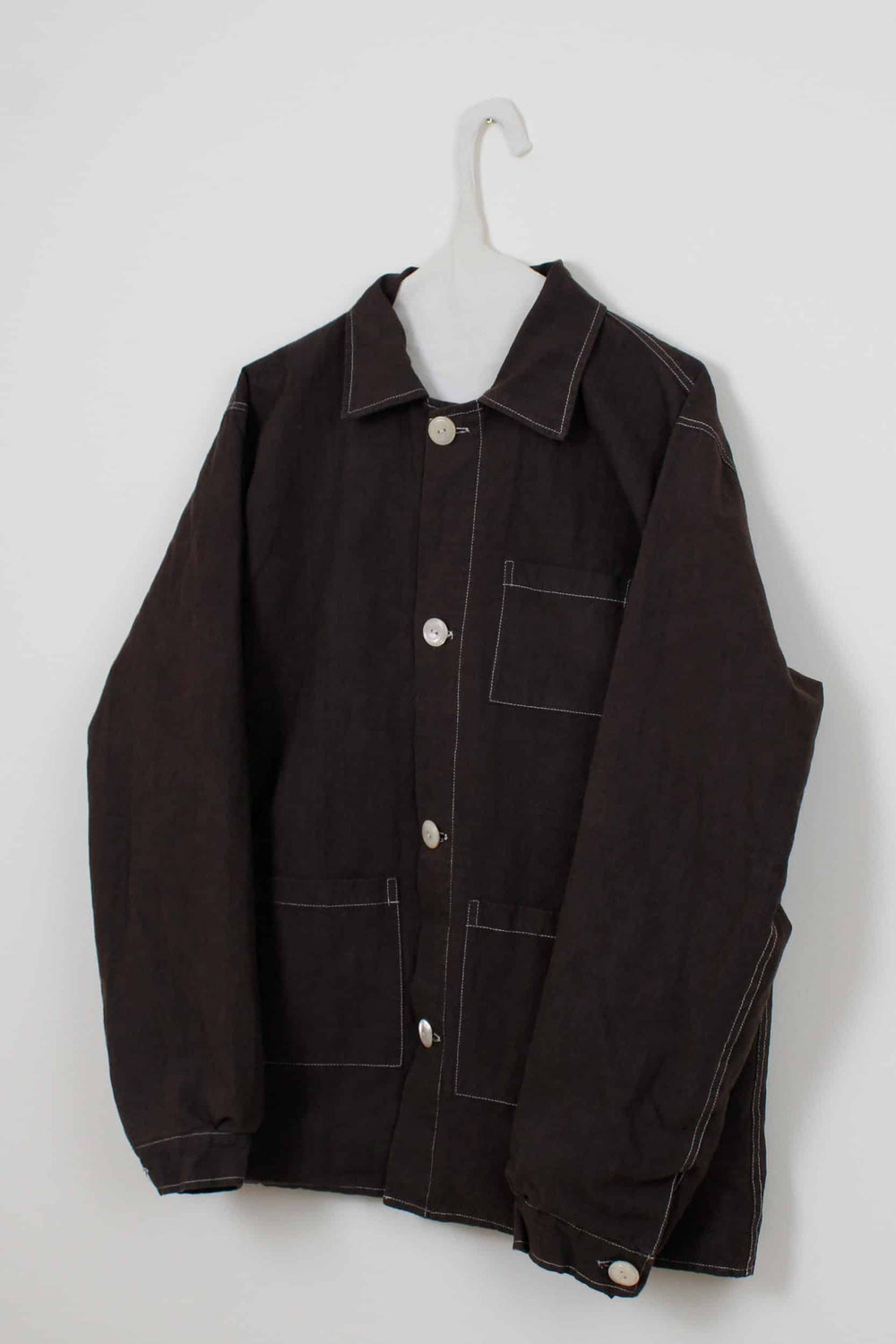Brown dyed jacket - Man fit