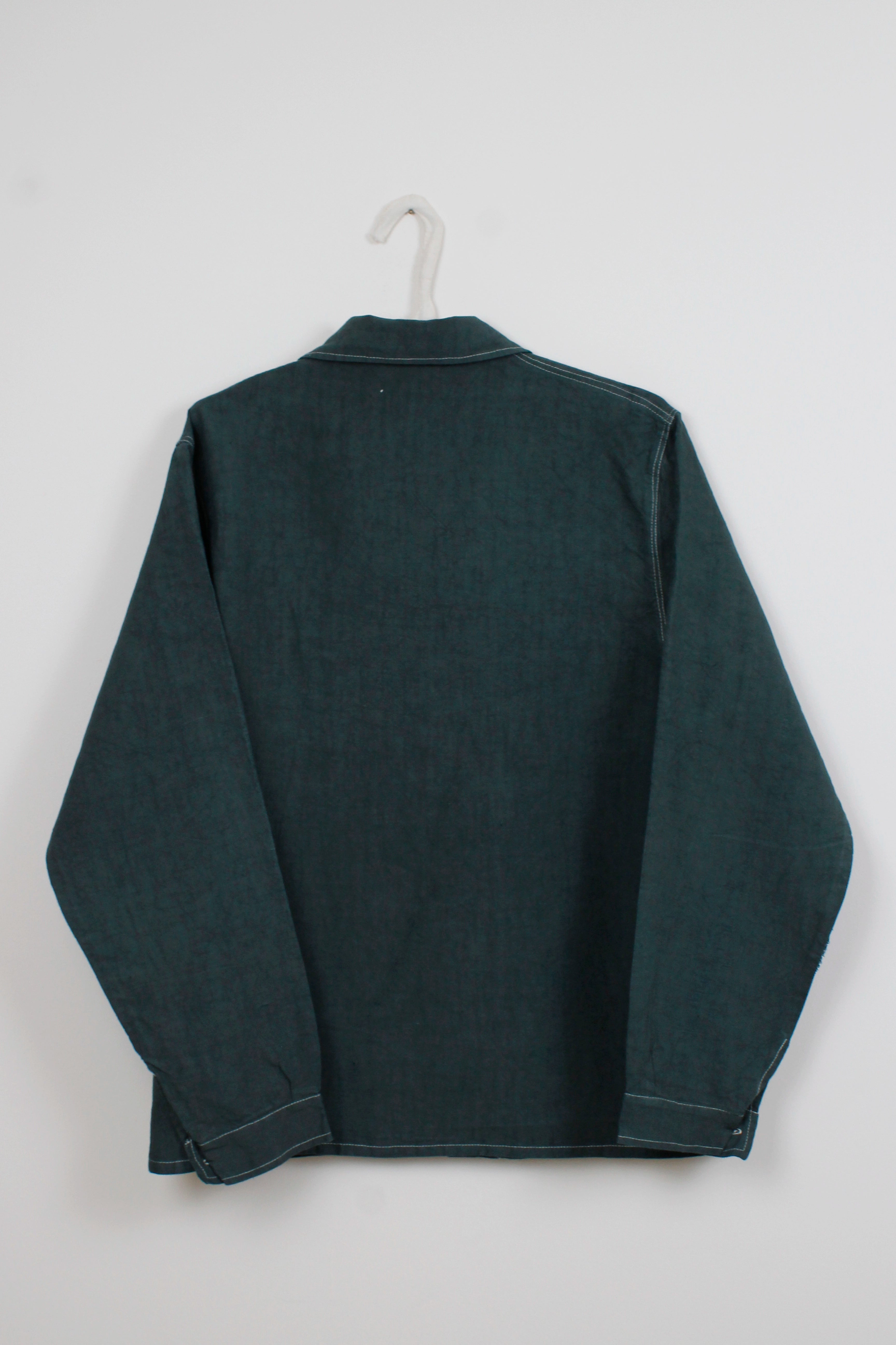 Green dyed long jacket