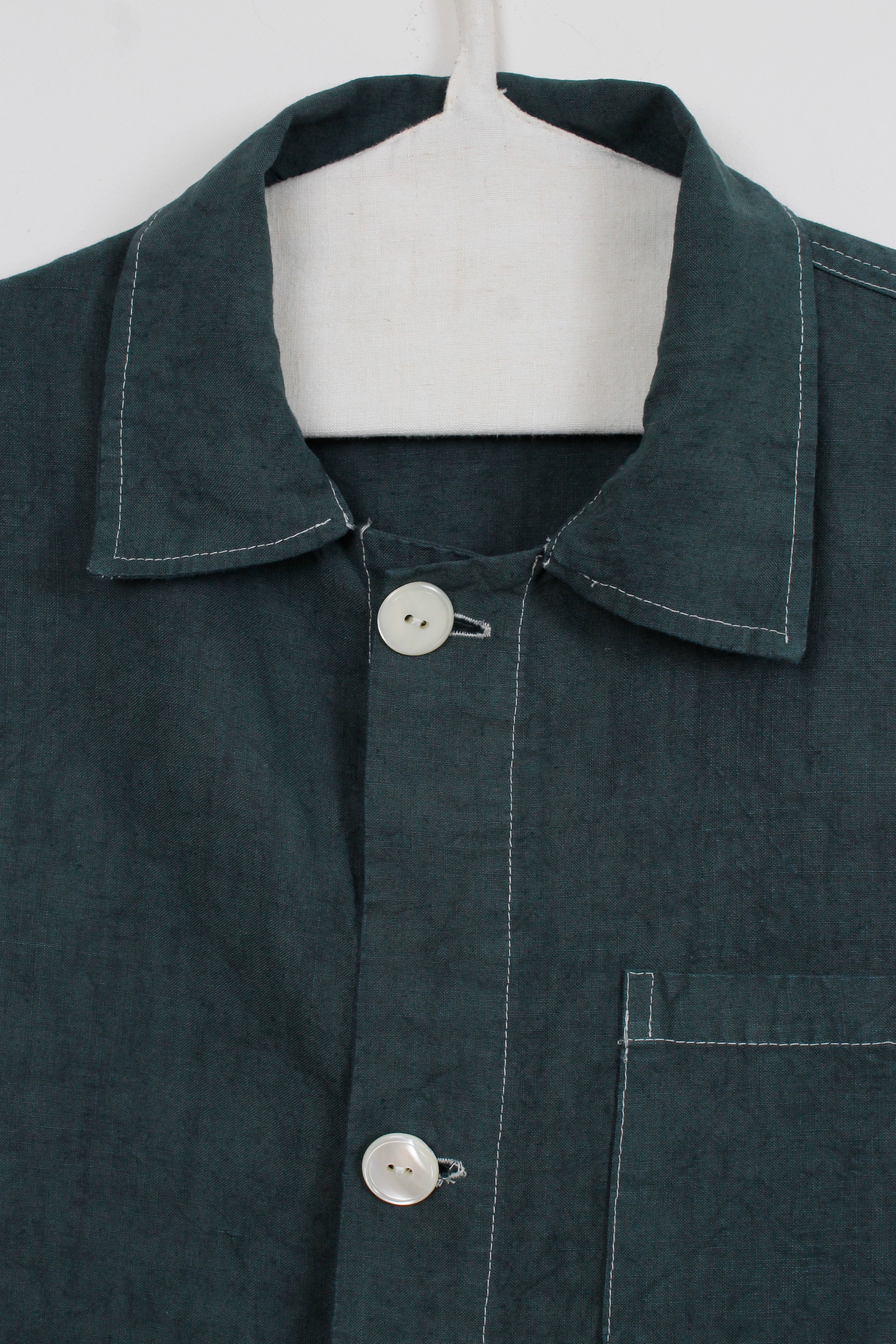 Green dyed long jacket