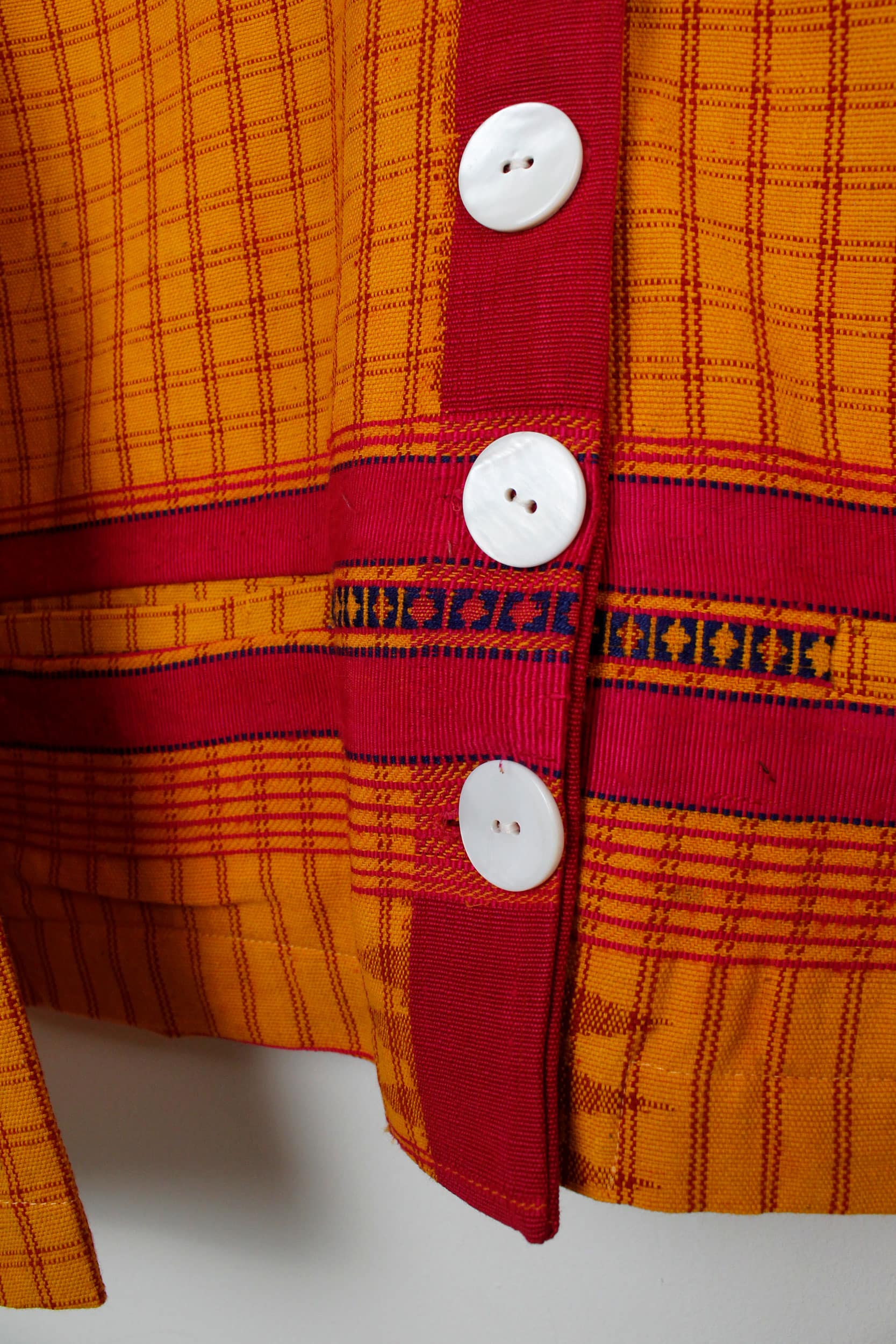 Orange sari short jacket