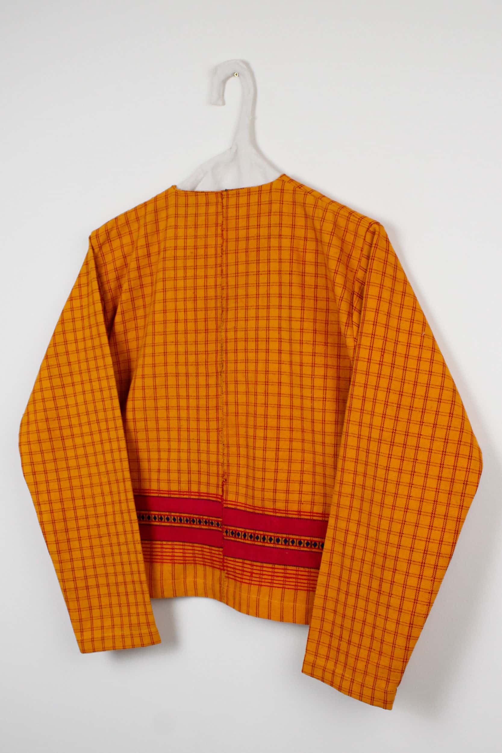 Orange sari short jacket