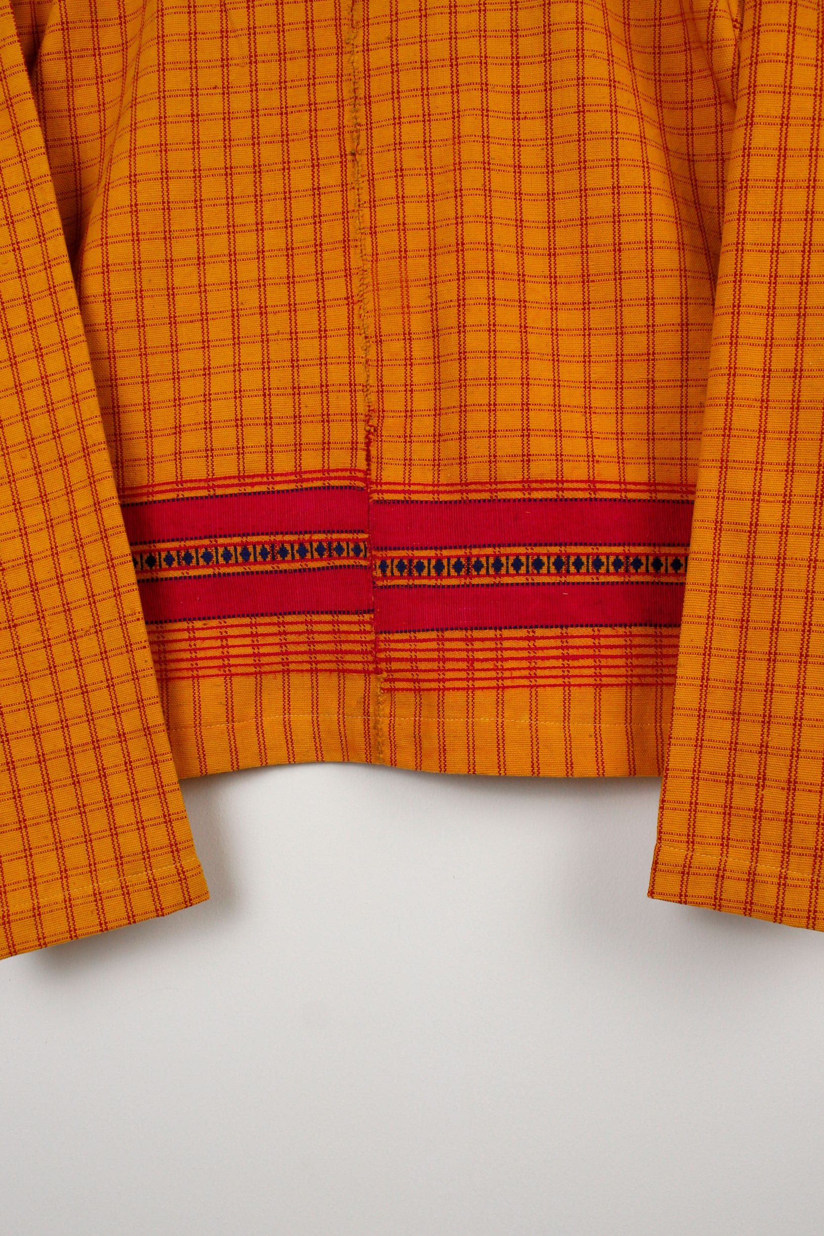 Orange sari short jacket