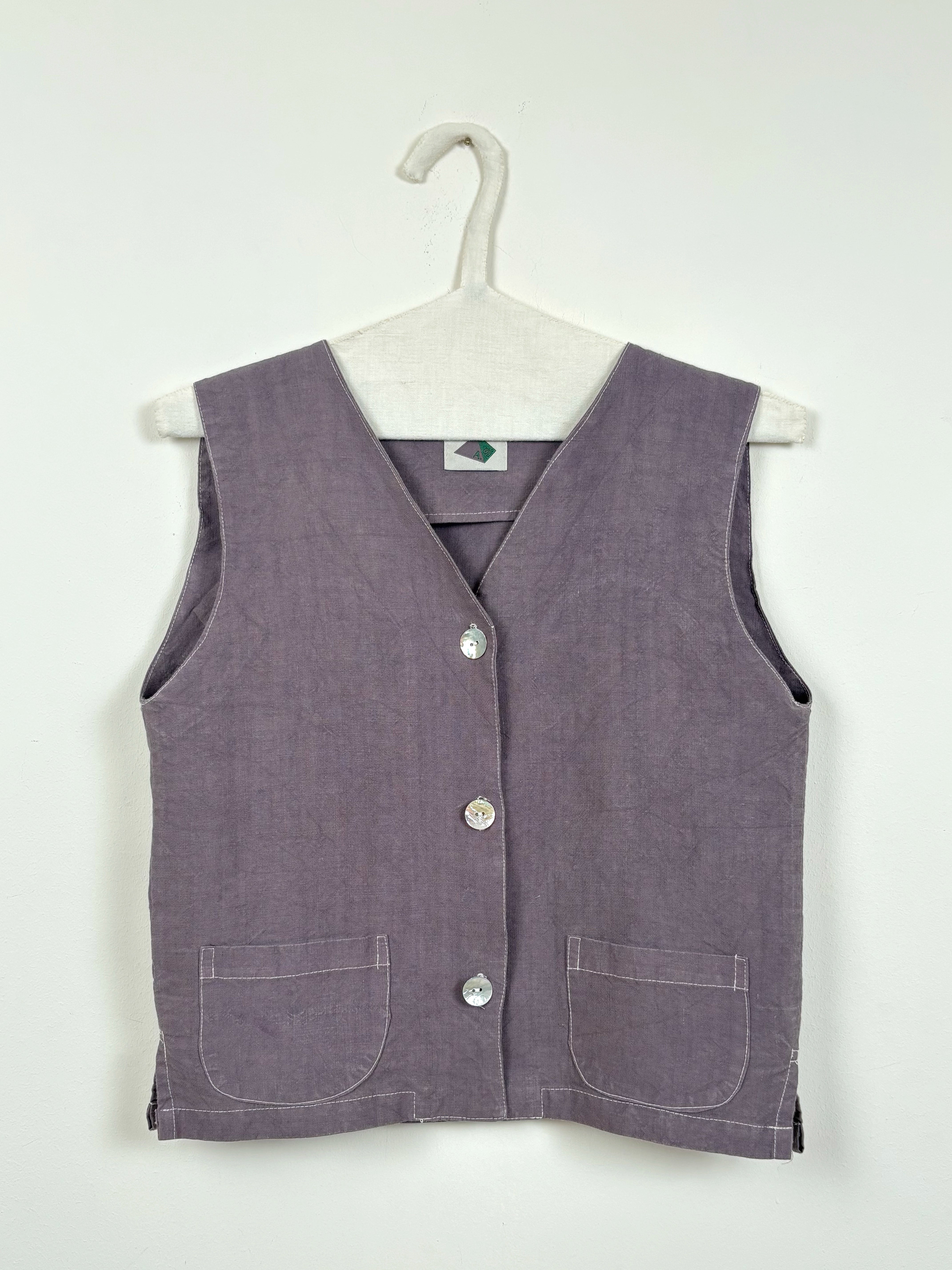 Malva dyed vest