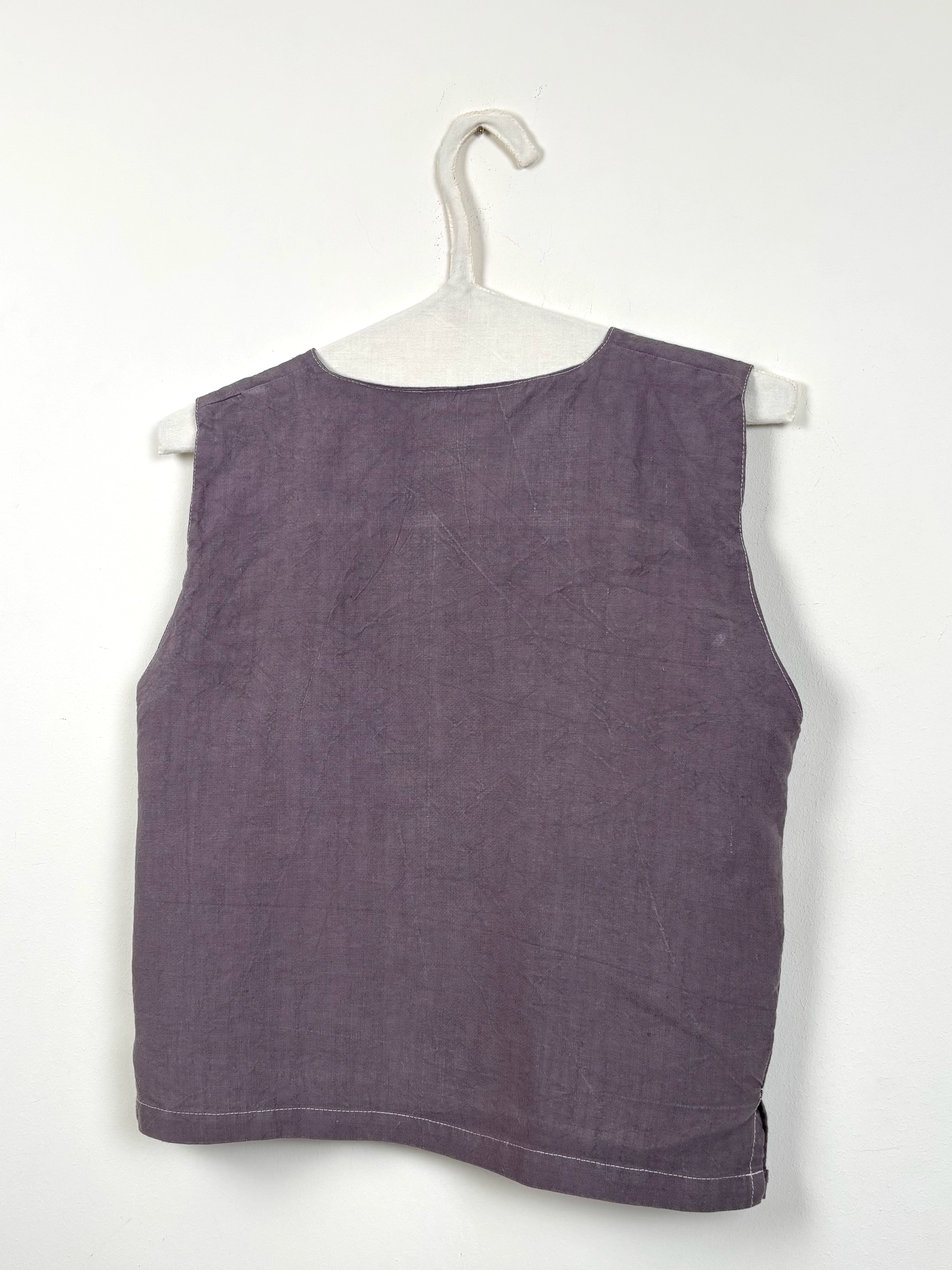 Malva dyed vest