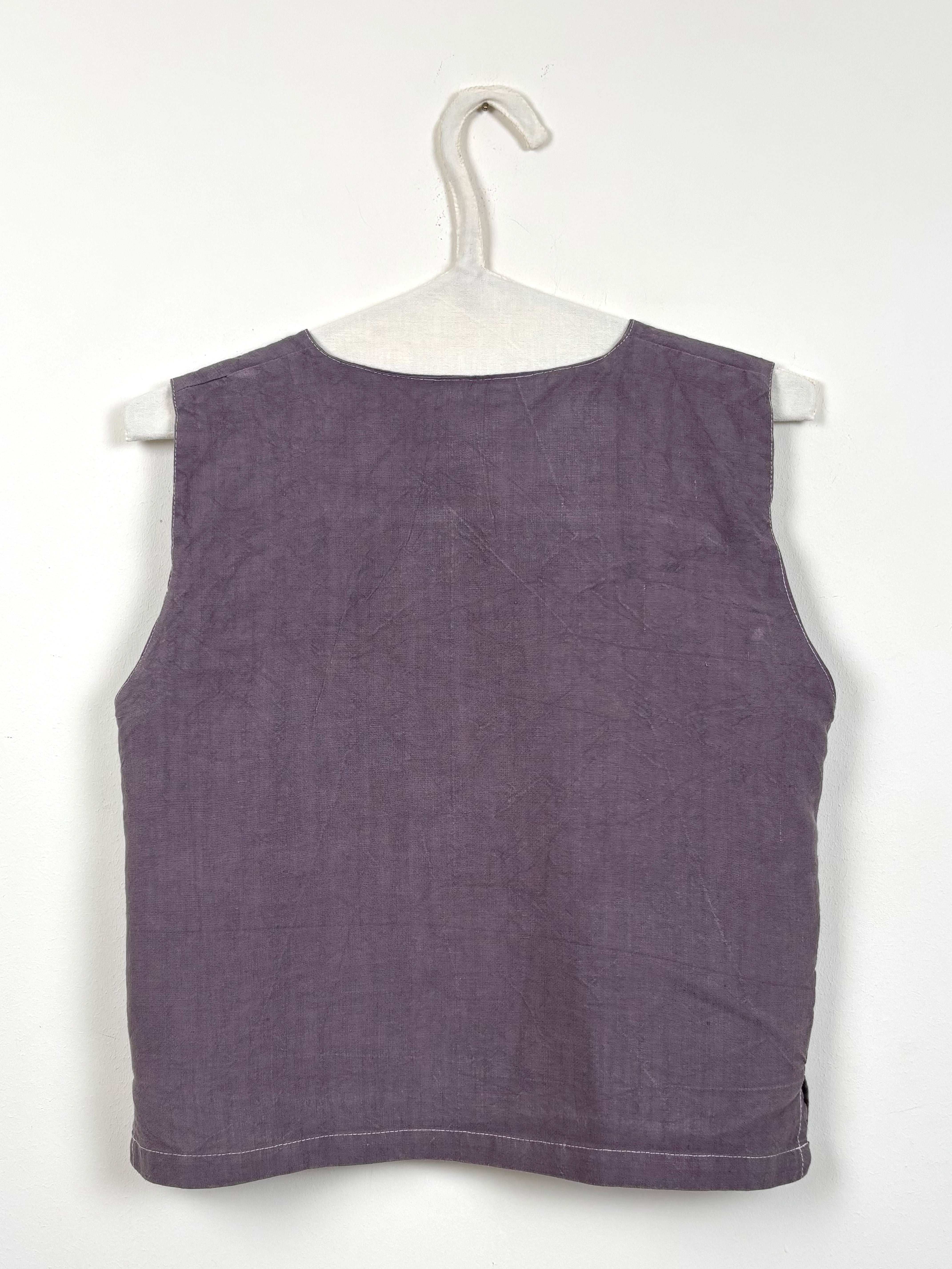 Malva dyed vest
