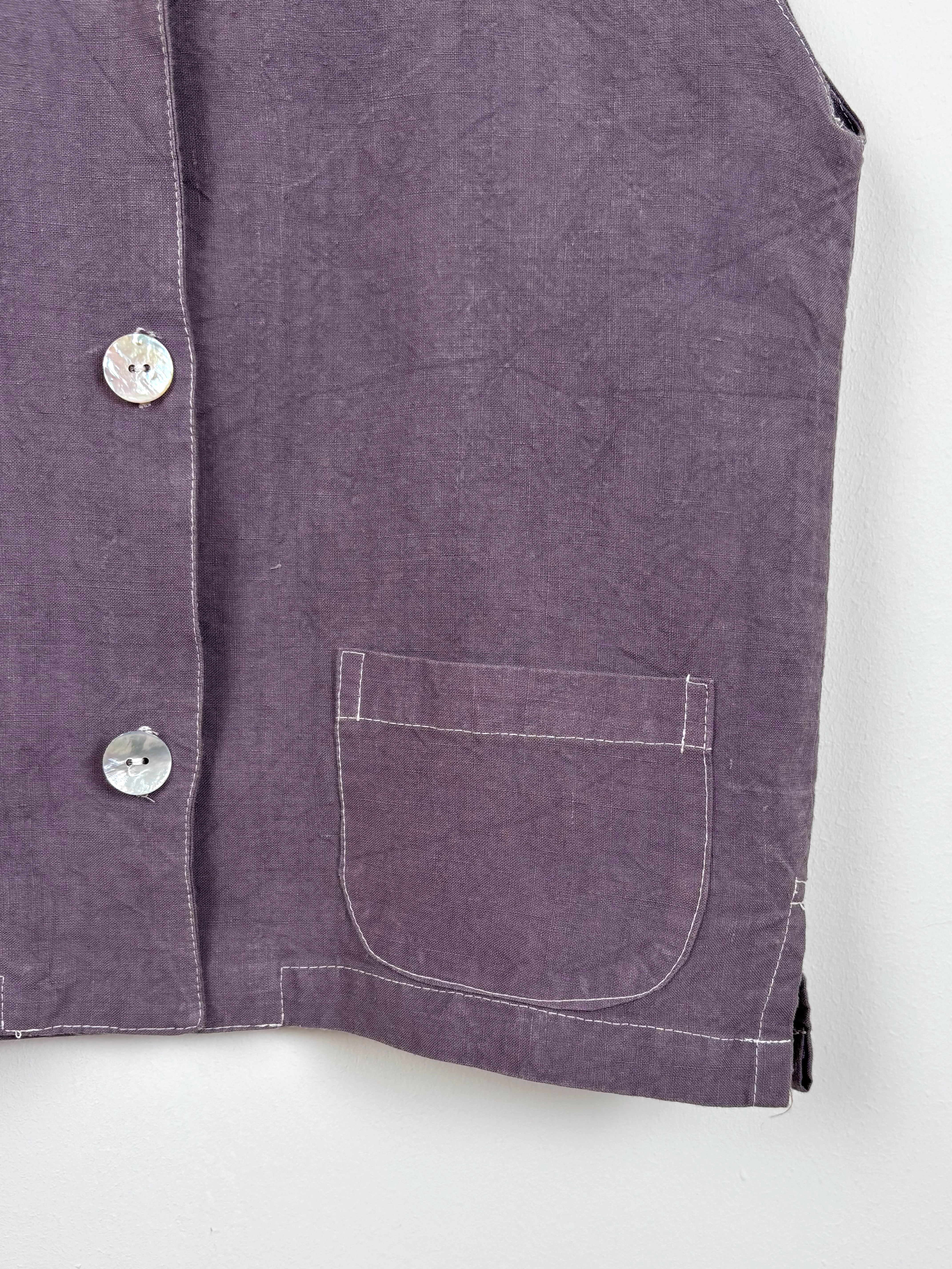 Malva dyed vest