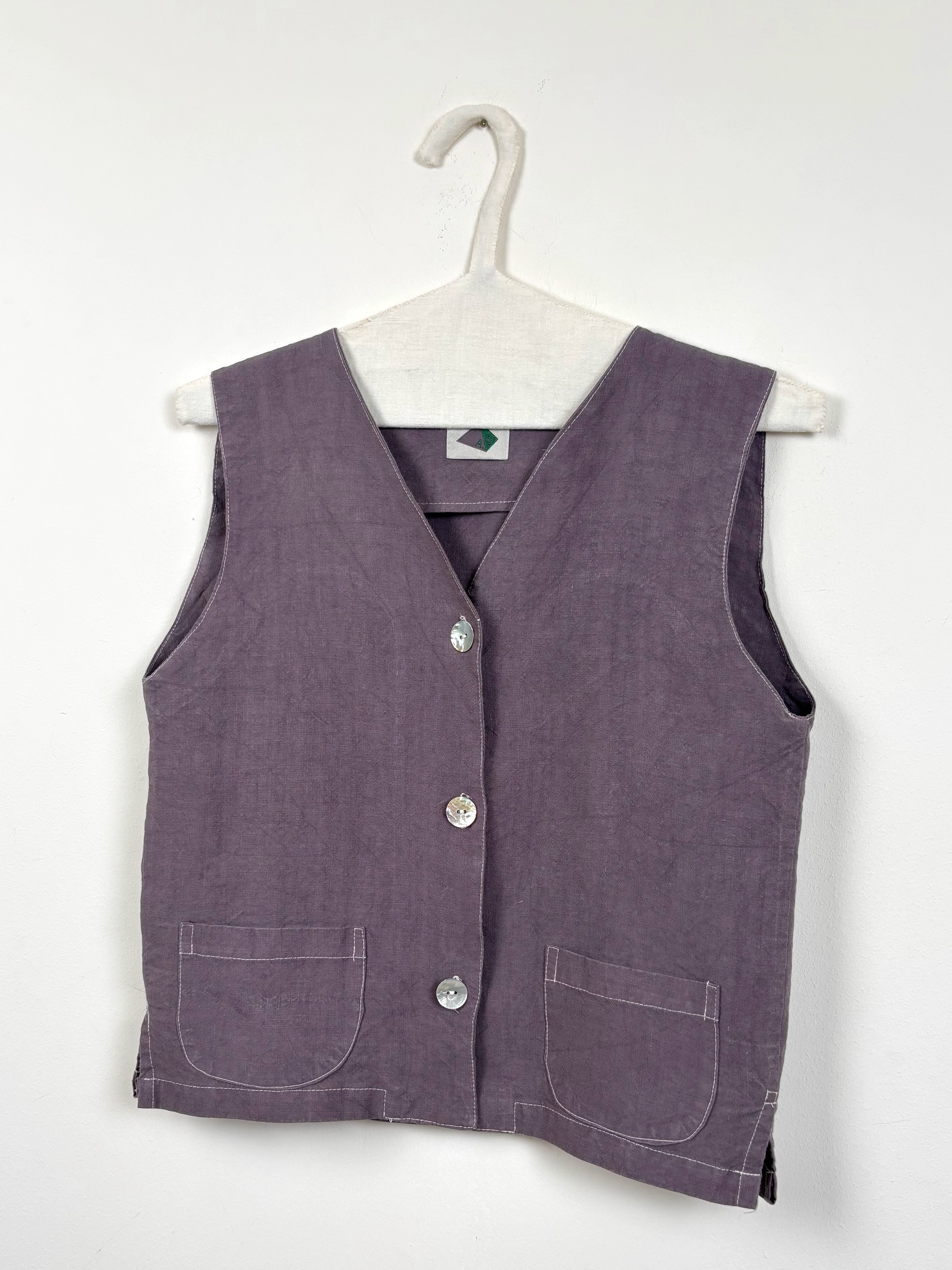 Malva dyed vest