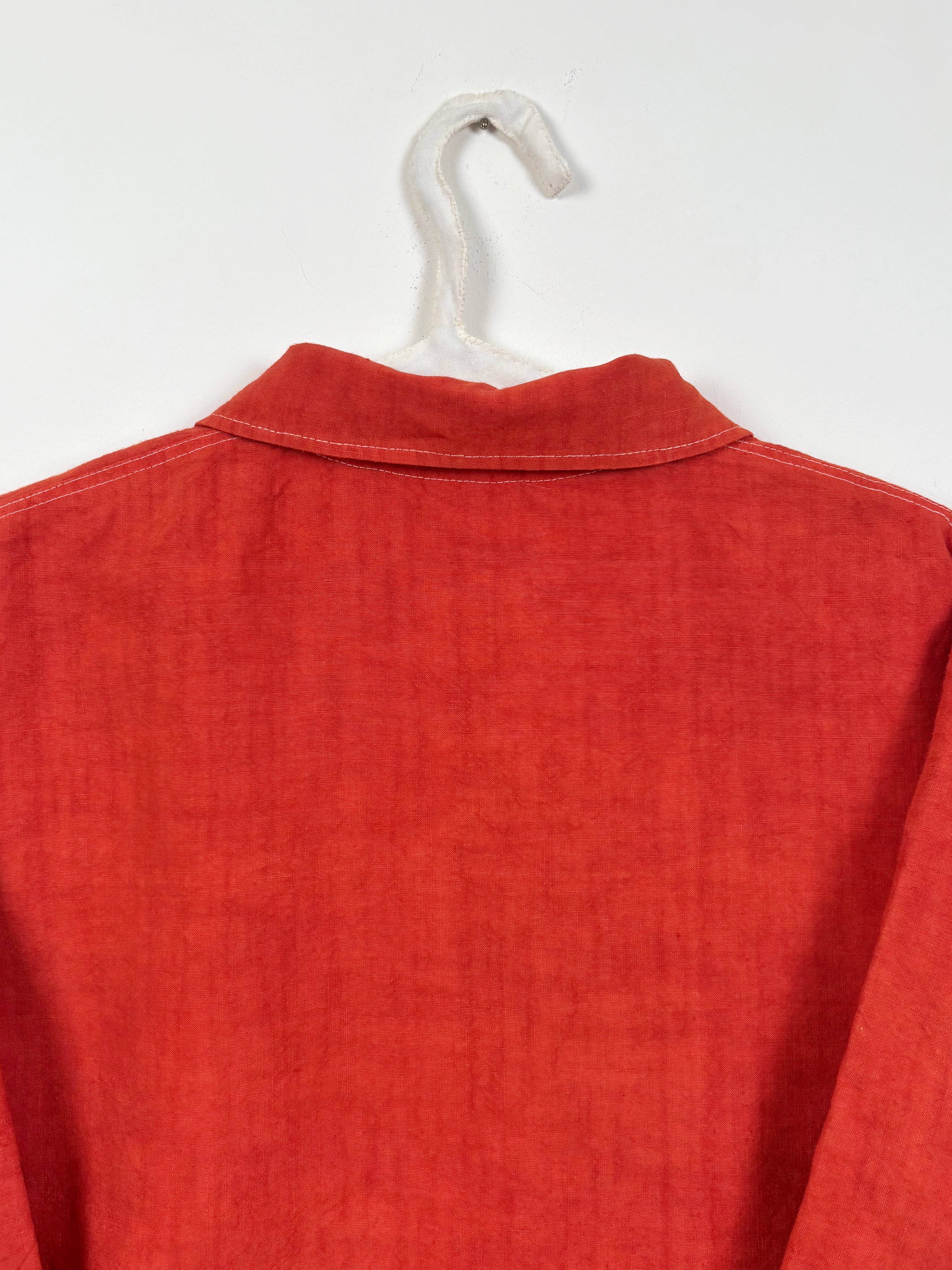 Orange dyed short jacket