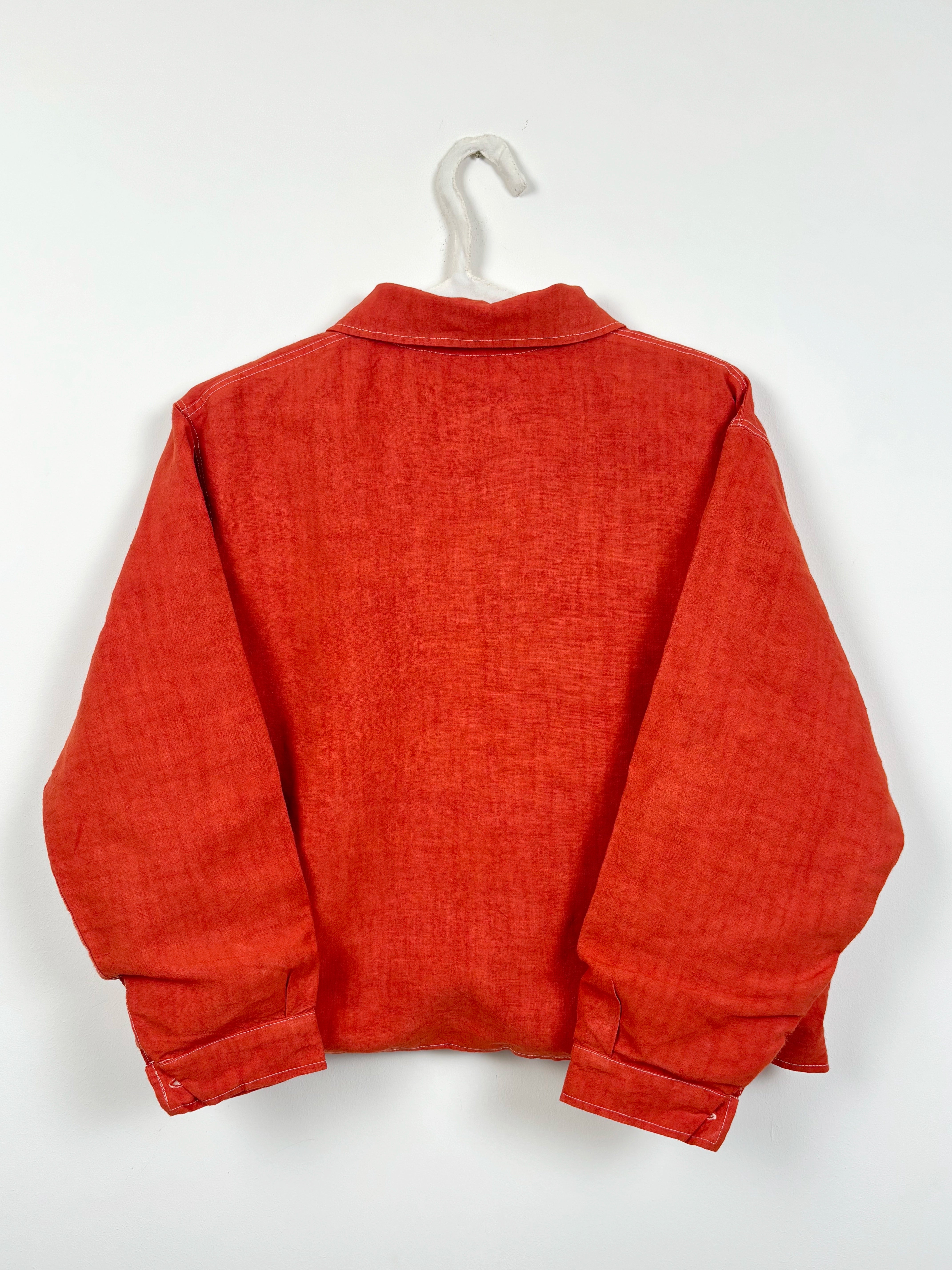 Orange dyed short jacket